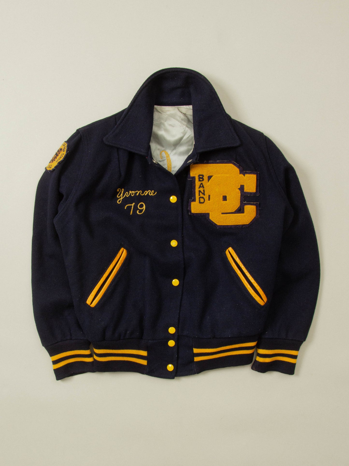 Vtg 1970s Bethlehem High School Varsity Wool Jacket (Women's M )
