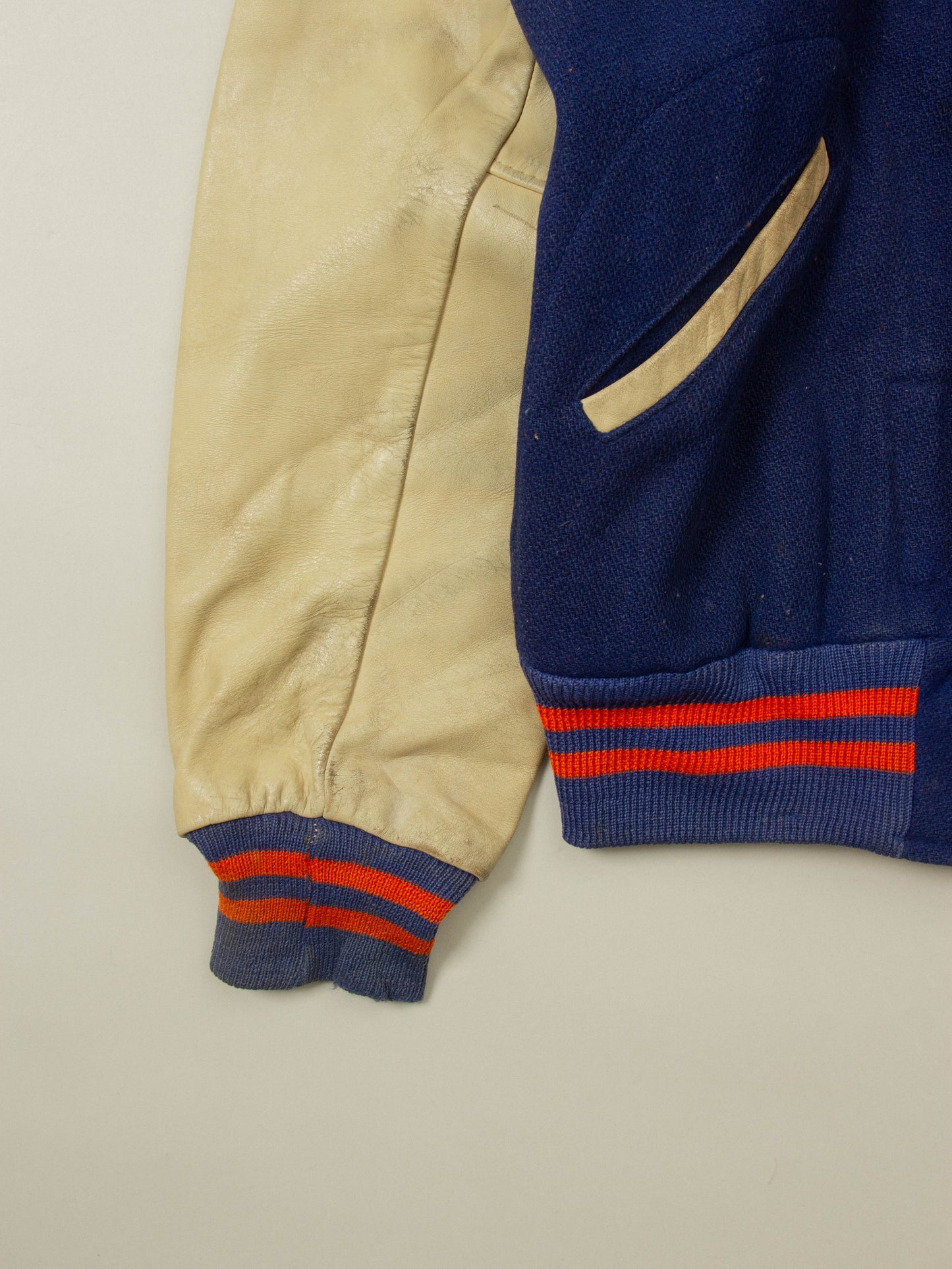Vtg 1960s Raglan Varsity Wool Jacket - Made in USA (M)