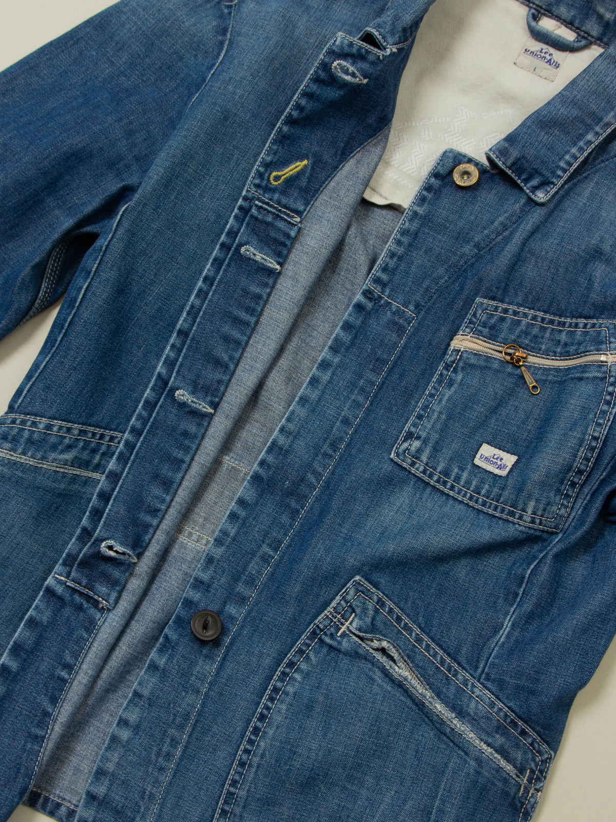 Vtg Lee Union-Alls Women's Denim Jacket (L)