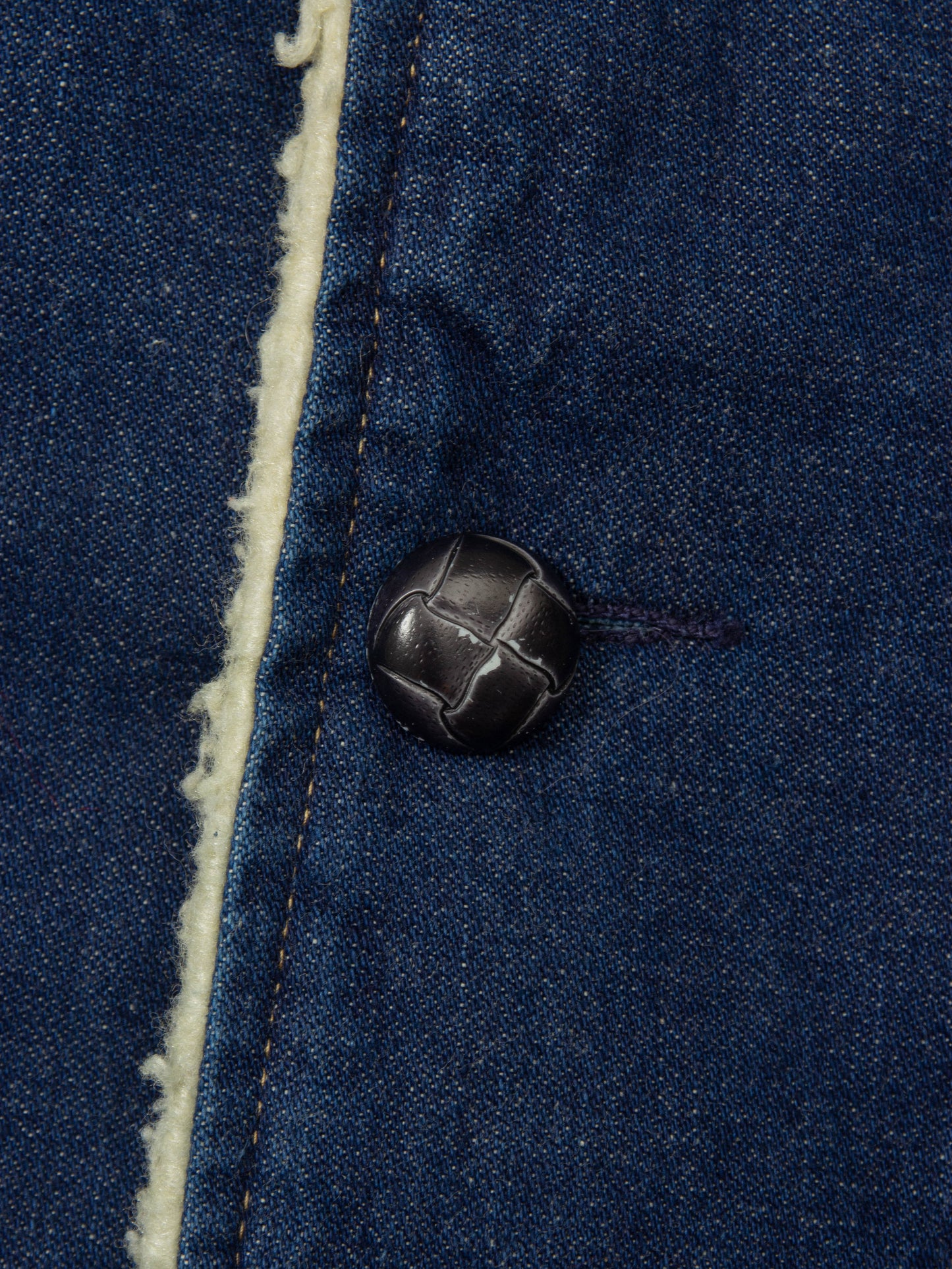 Vtg 1970s Wiman Sherpa Denim Coat - Made in USA (M)