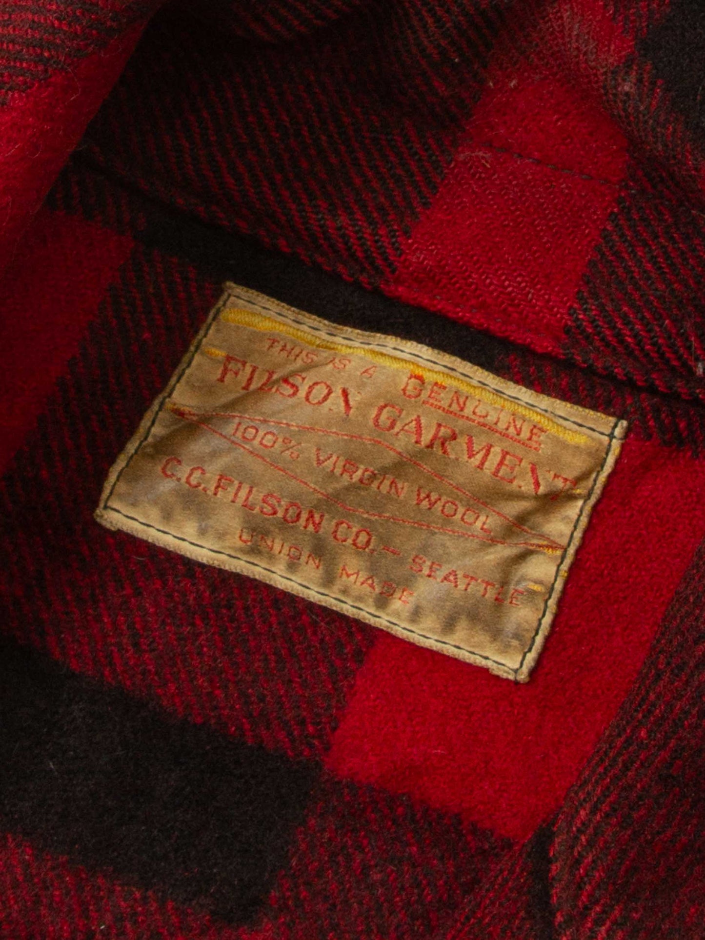 Vtg 1950s Filson Mackinaw Wool Hunting Jacket – Made in USA (M/L)