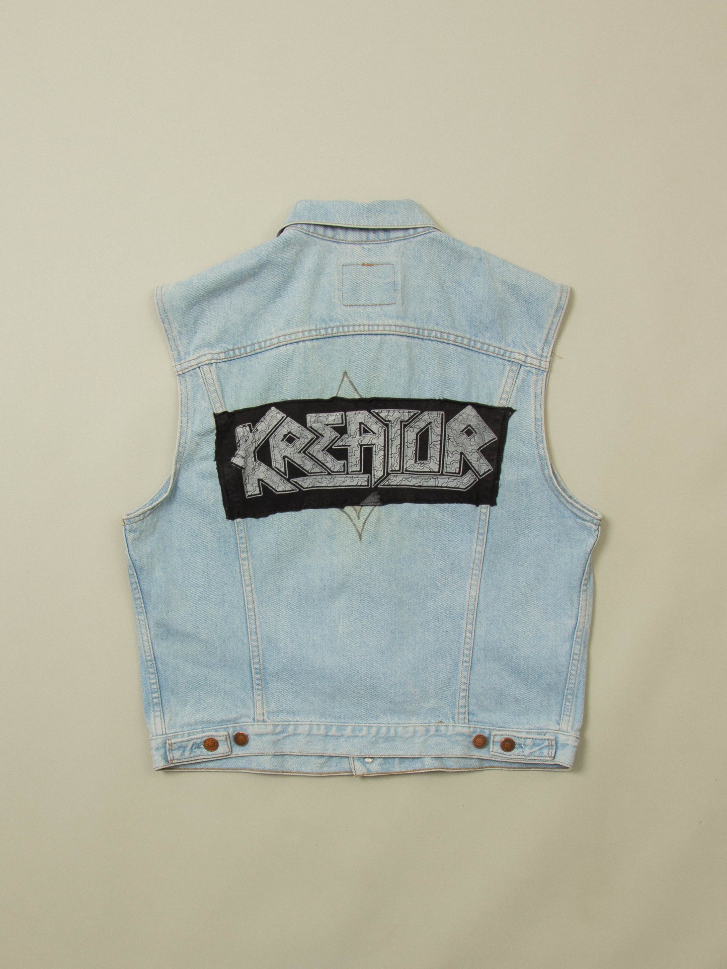 Vtg 1990s 'Kreator' Levi's Denim Vest (M/L)