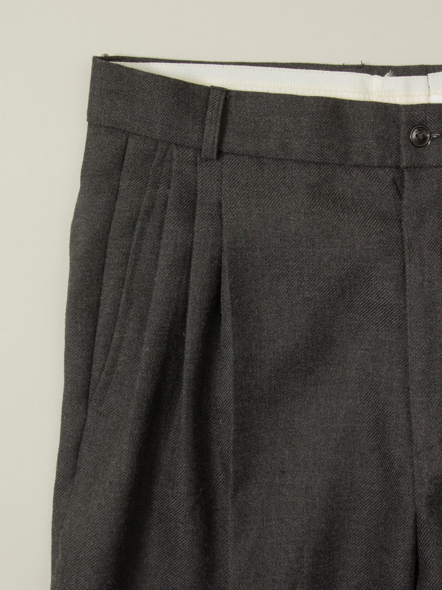 Vtg Pleated Wool Dress Trousers (32x32)