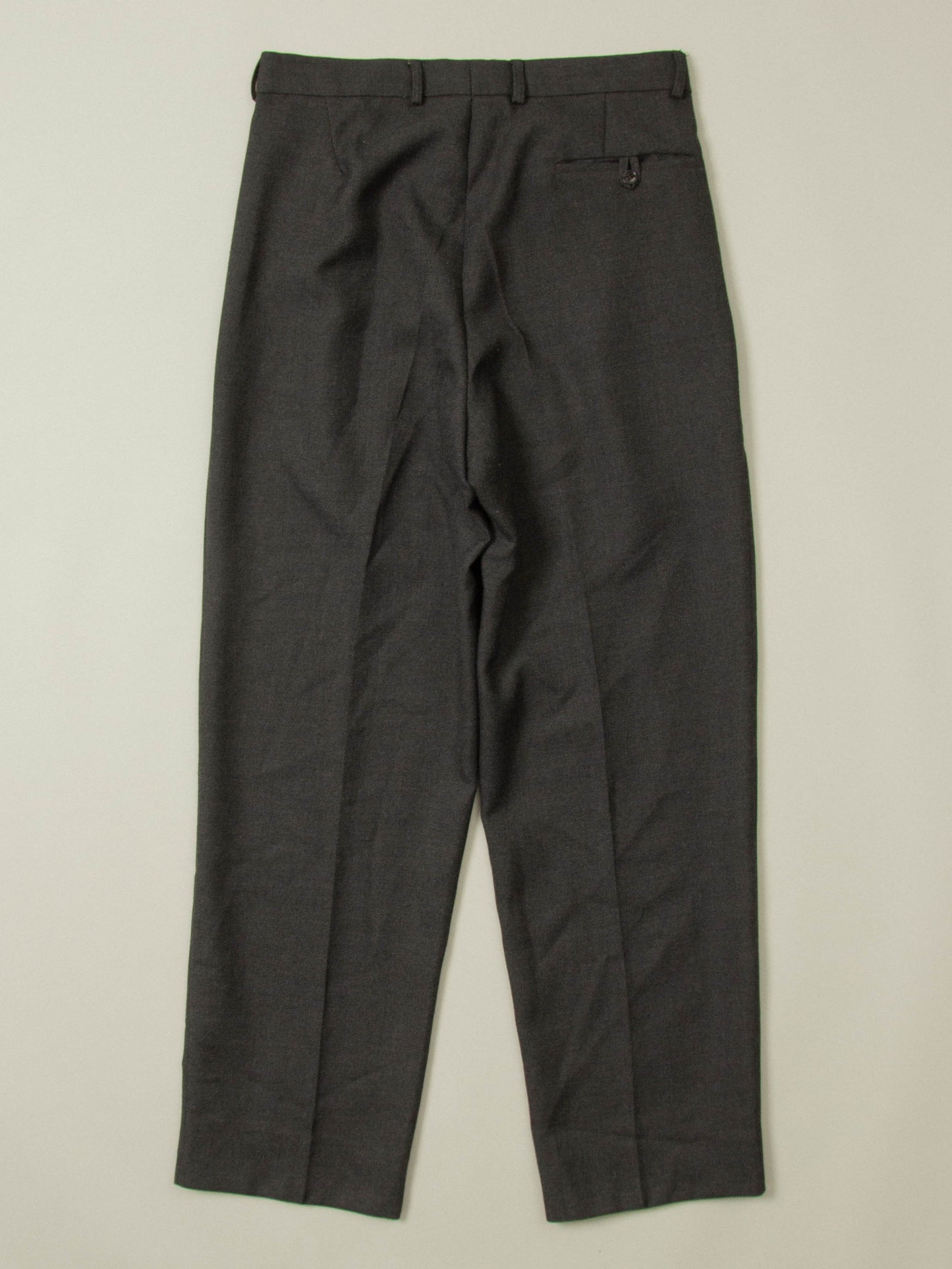 Vtg Pleated Wool Dress Trousers (32x32)