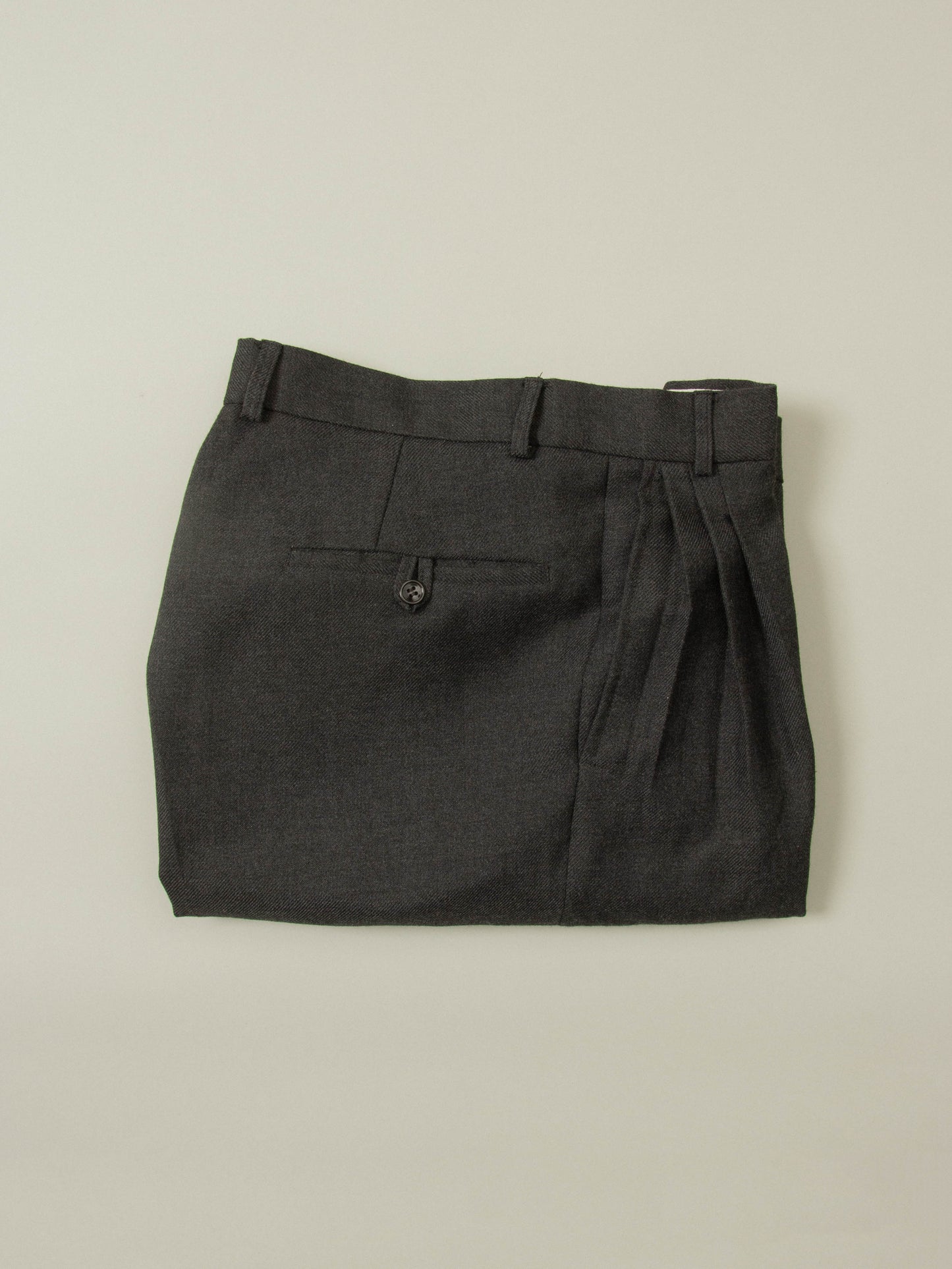 Vtg Pleated Wool Dress Trousers (32x32)