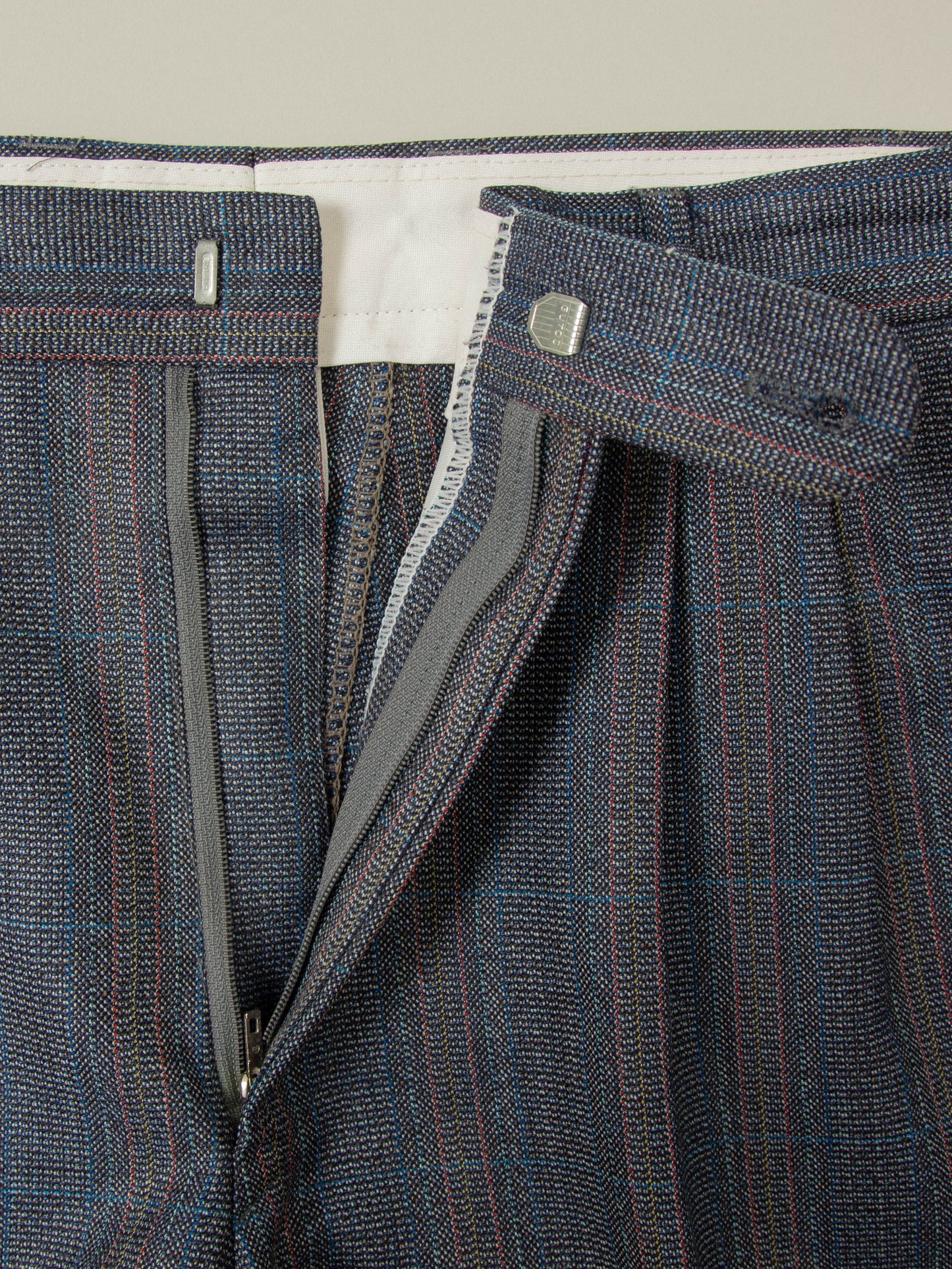 Vtg Pleated Wool Dress Trousers (34x33)