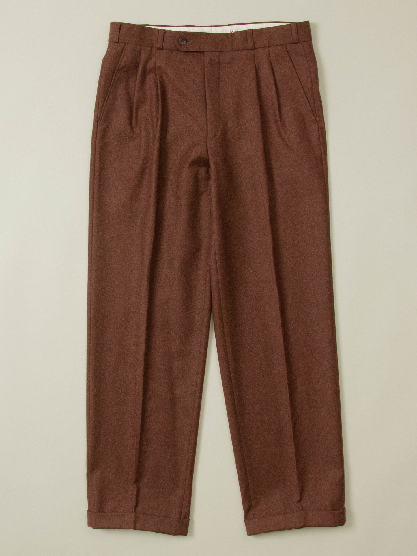 Vtg Pleated Wool Dress Trousers (32x31)