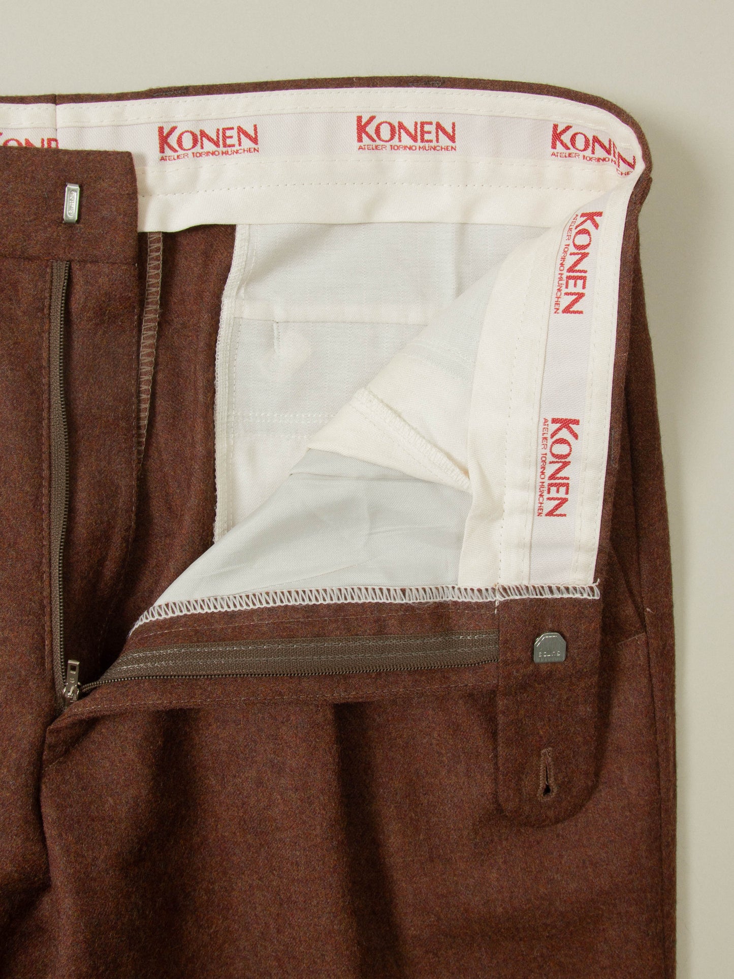 Vtg Pleated Wool Dress Trousers (32x31)