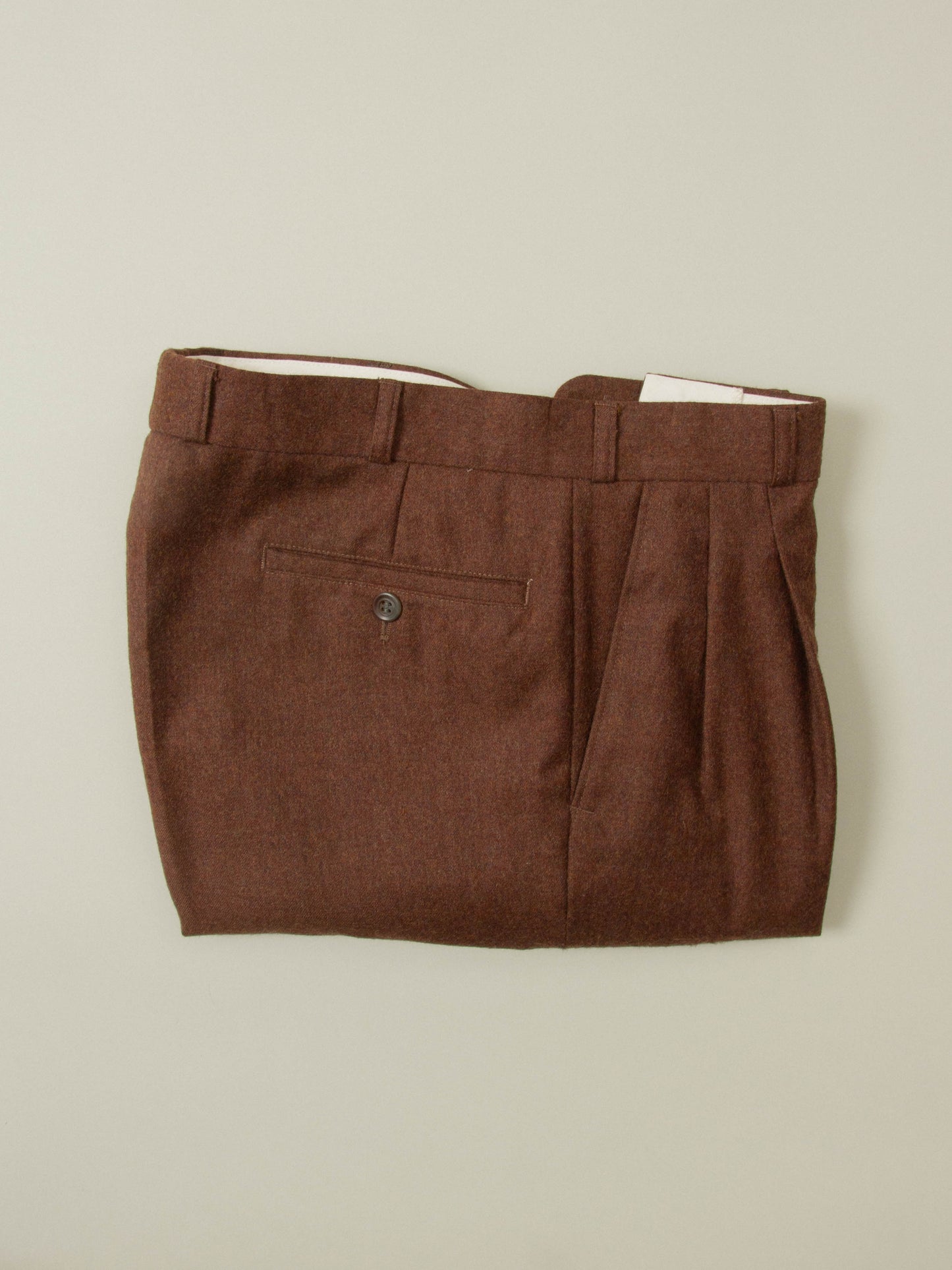 Vtg Pleated Wool Dress Trousers (32x31)