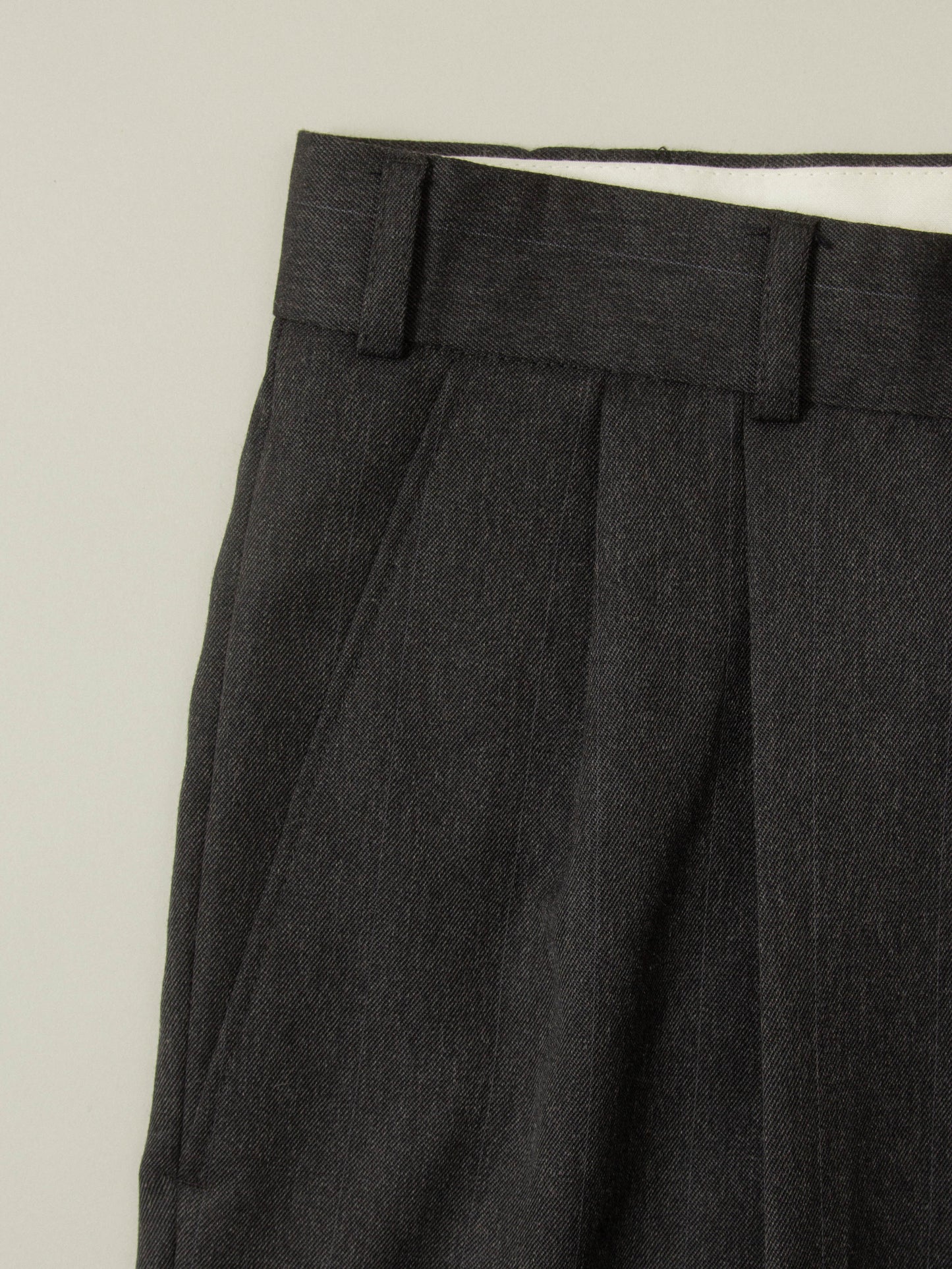 Vtg Pleated Wool Dress Trousers (34x33)