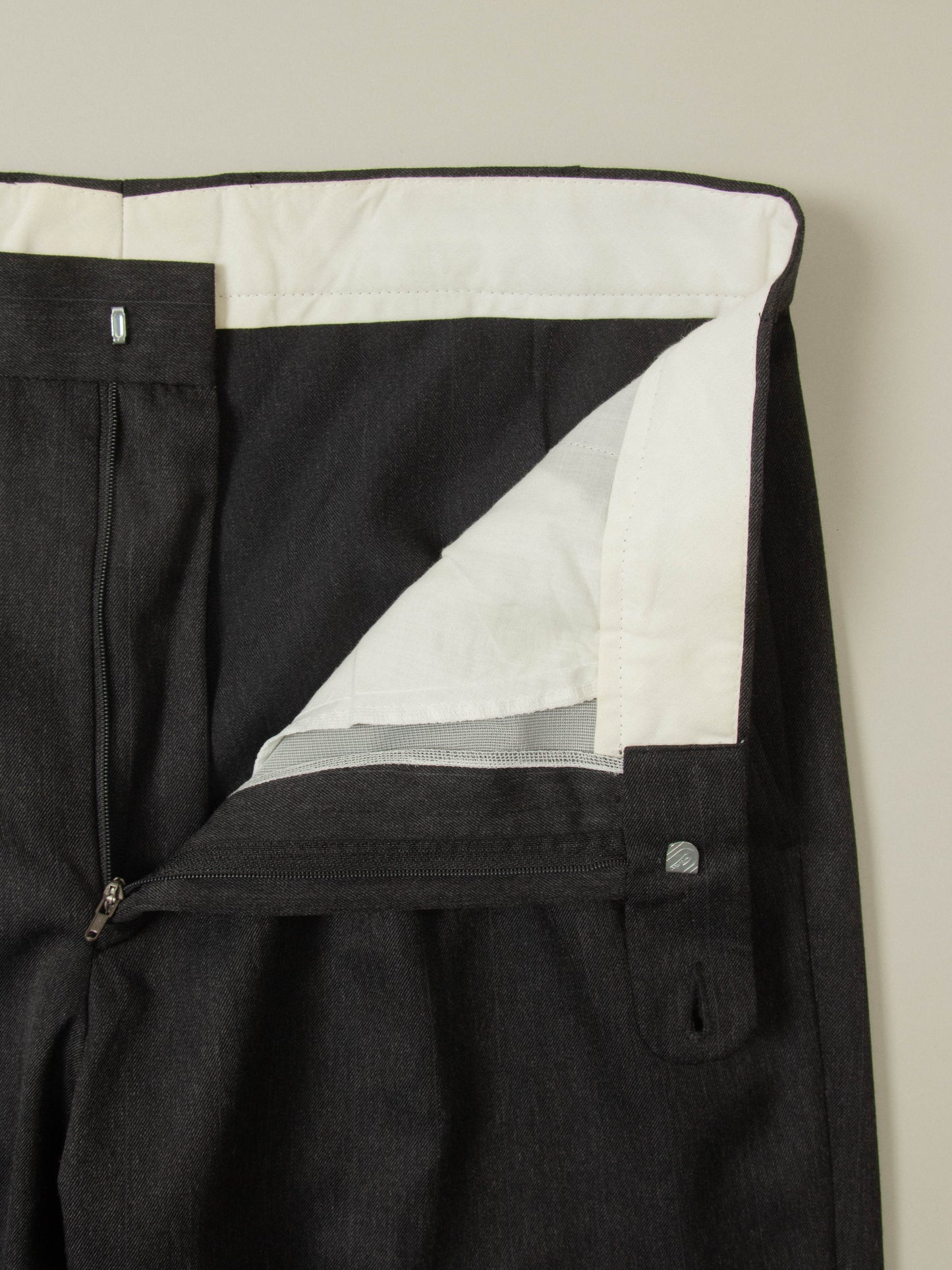 Vtg Pleated Wool Dress Trousers (34x33)