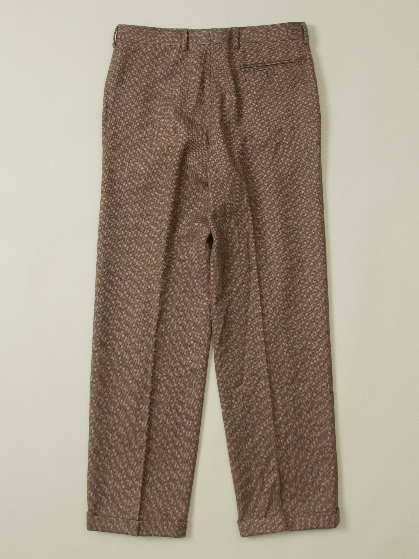 Vtg Pleated Wool Dress Trousers (30x31)