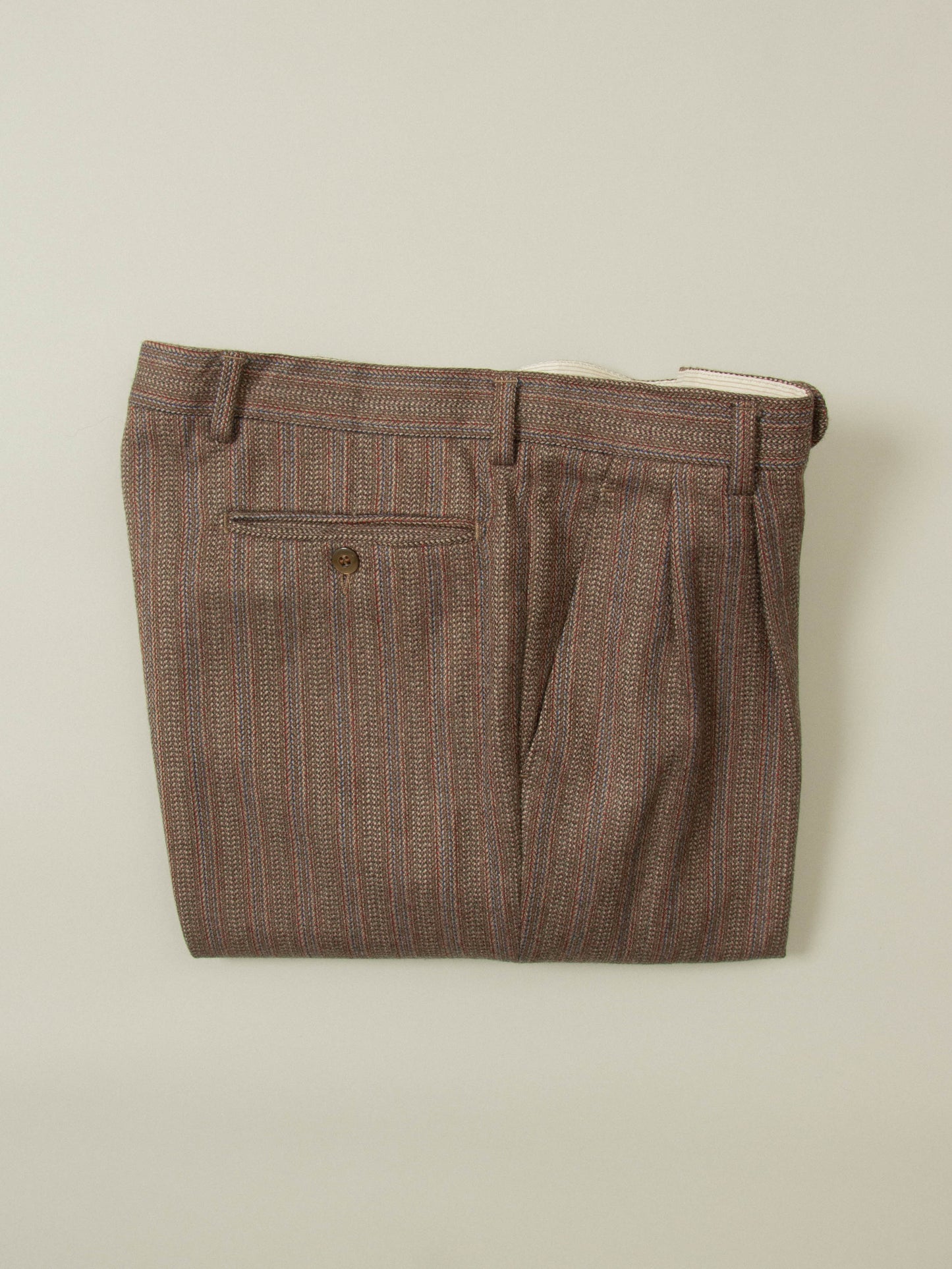 Vtg Pleated Wool Dress Trousers (30x31)