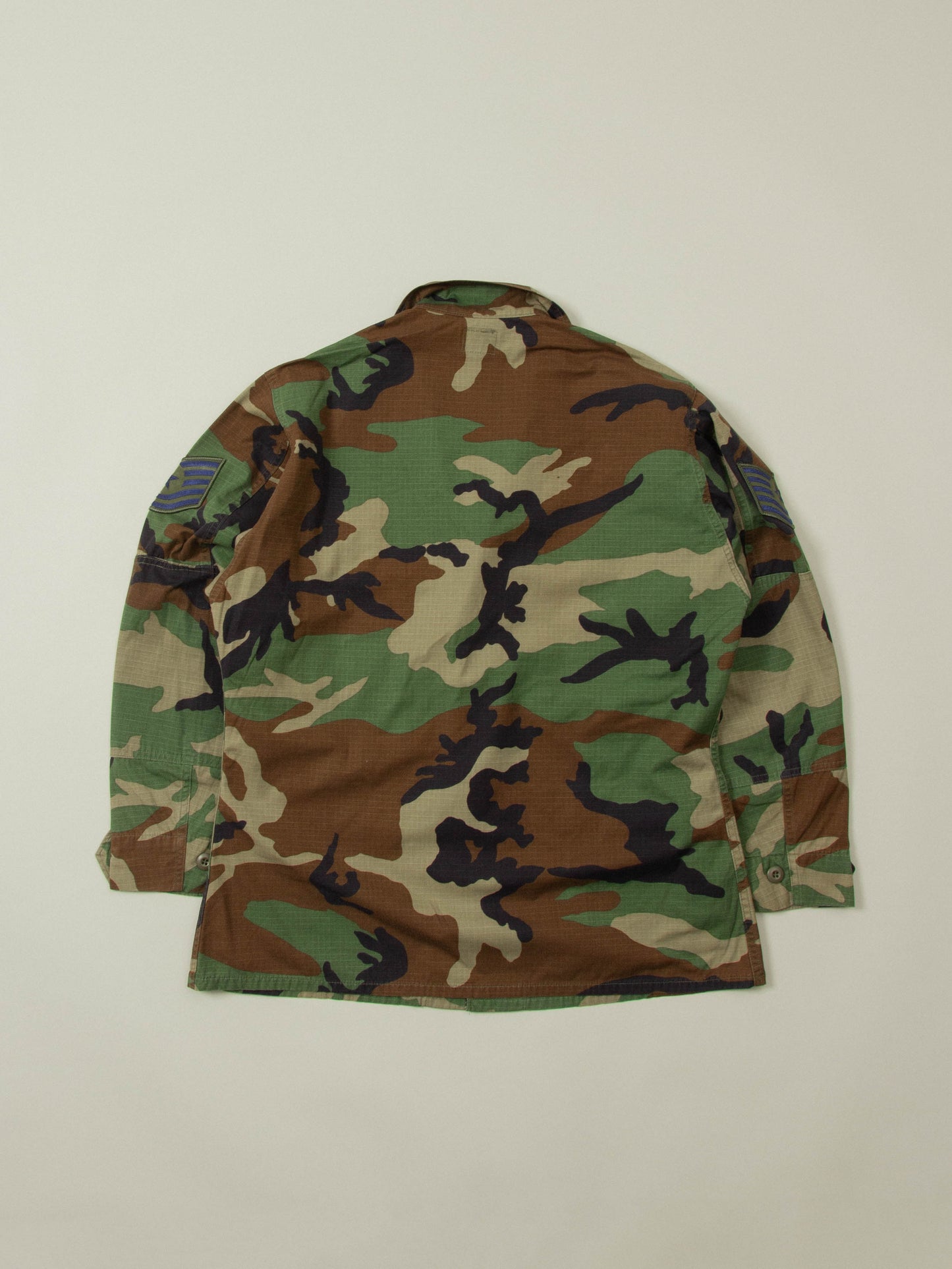 Vtg 1990s US Army Woodland Camo Jacket (S)