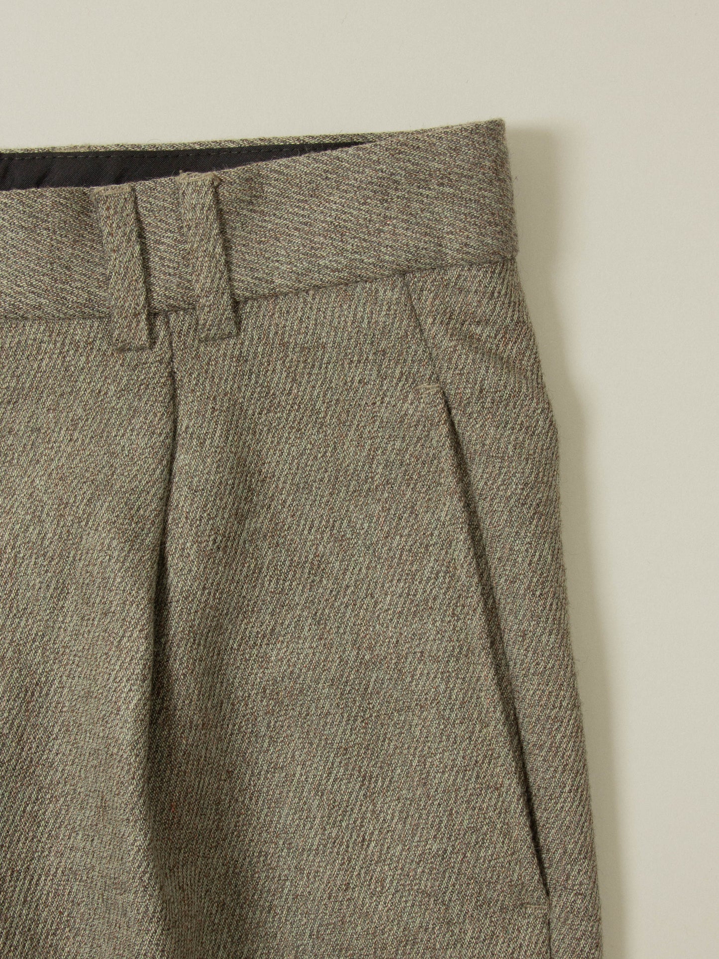 Vtg Pleated Wool Dress Trousers (32x32)