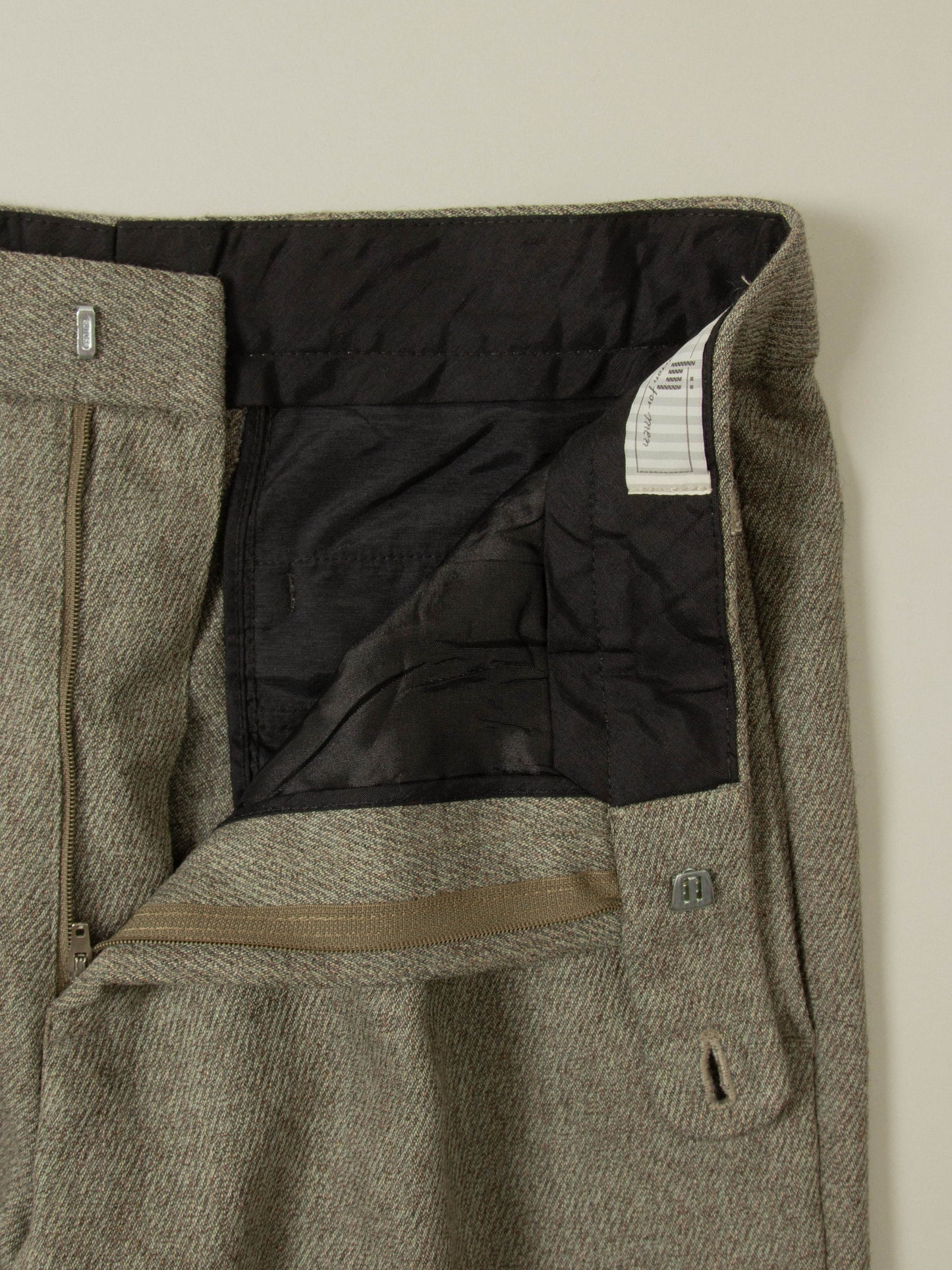 Vtg Pleated Wool Dress Trousers (32x32)