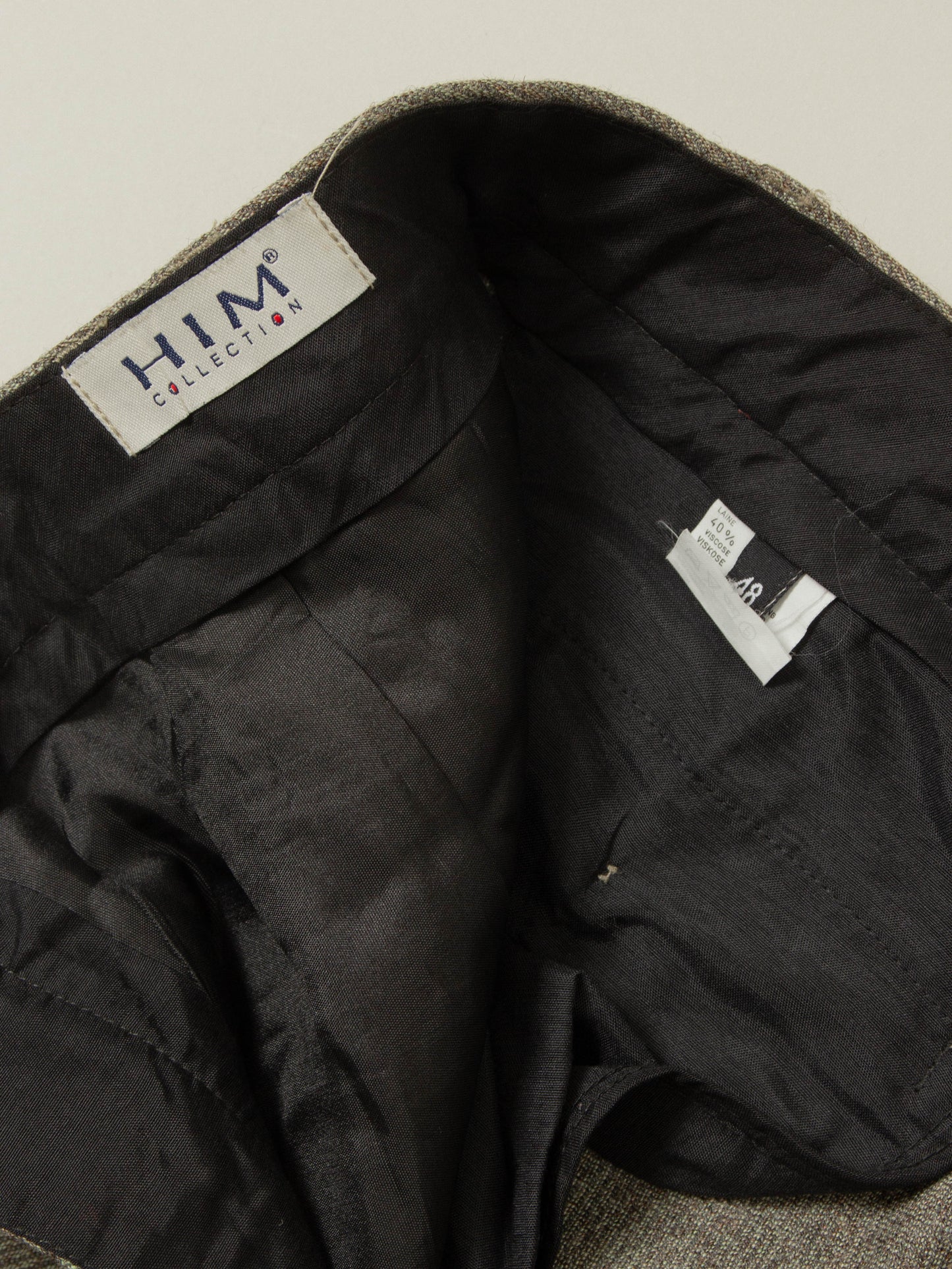 Vtg Pleated Wool Dress Trousers (32x32)