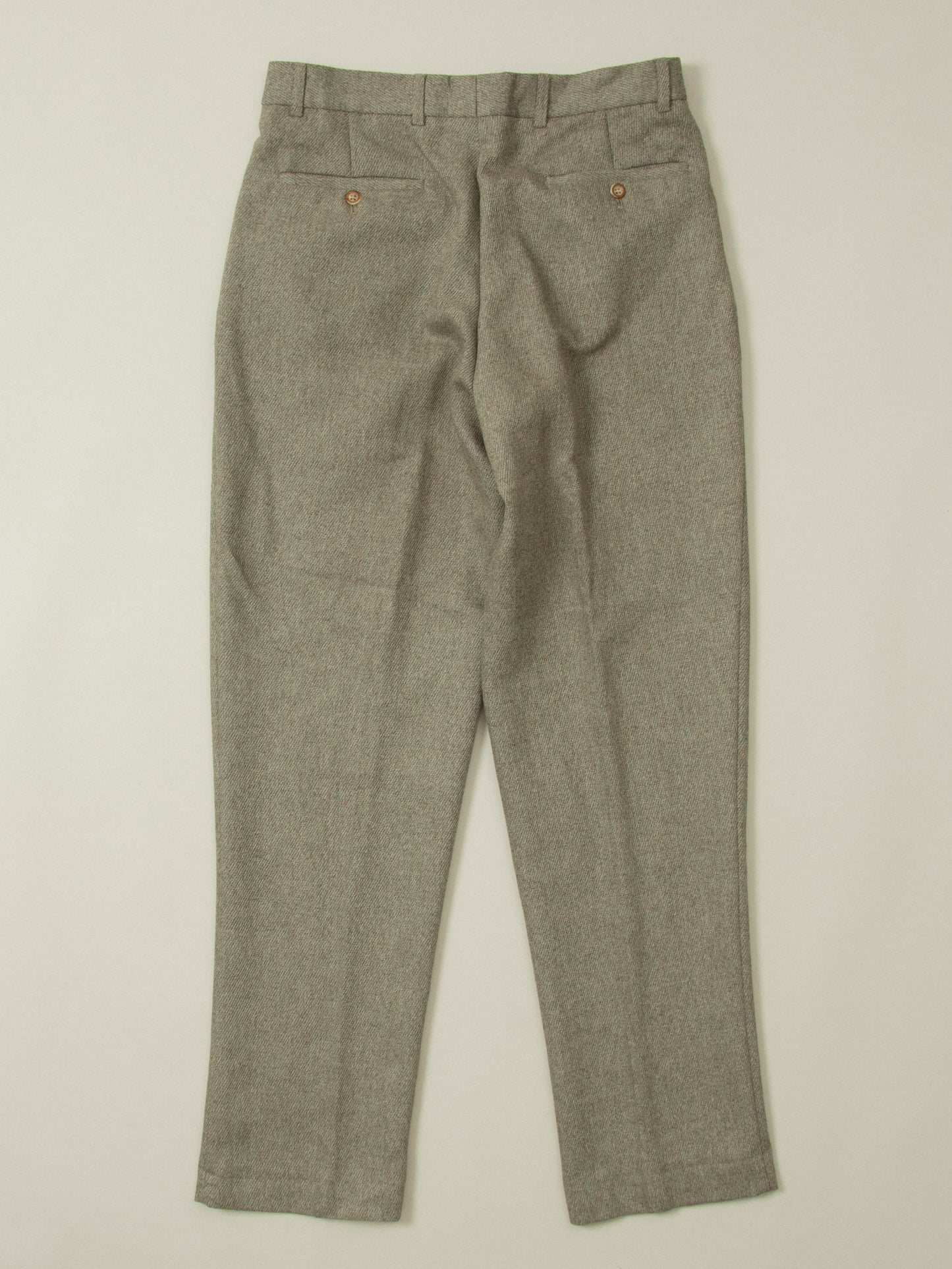 Vtg Pleated Wool Dress Trousers (32x32)