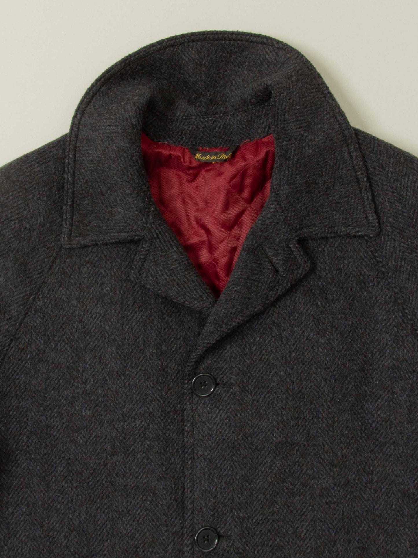 Vtg HBT Raglan Misto Mohair Coat - Made in Italy (L)