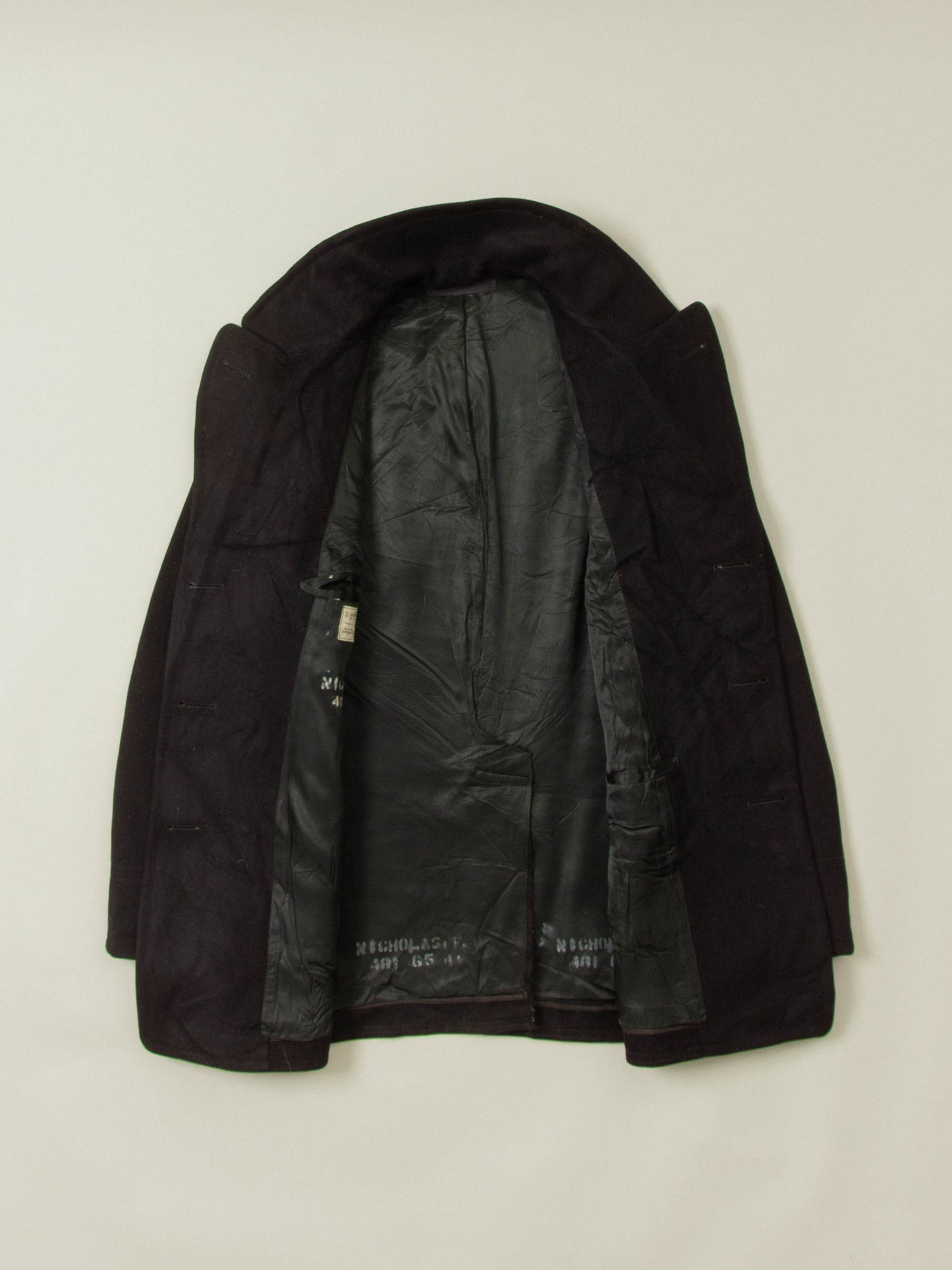 Vtg 1950s US Navy Wool Peacoat – Made in USA (S/M)