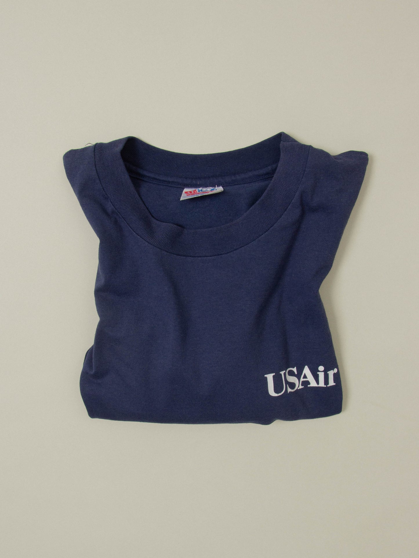 Vtg 1990s Hanes 50/50 US Air Single Stitch Tee - Made in USA (XL)