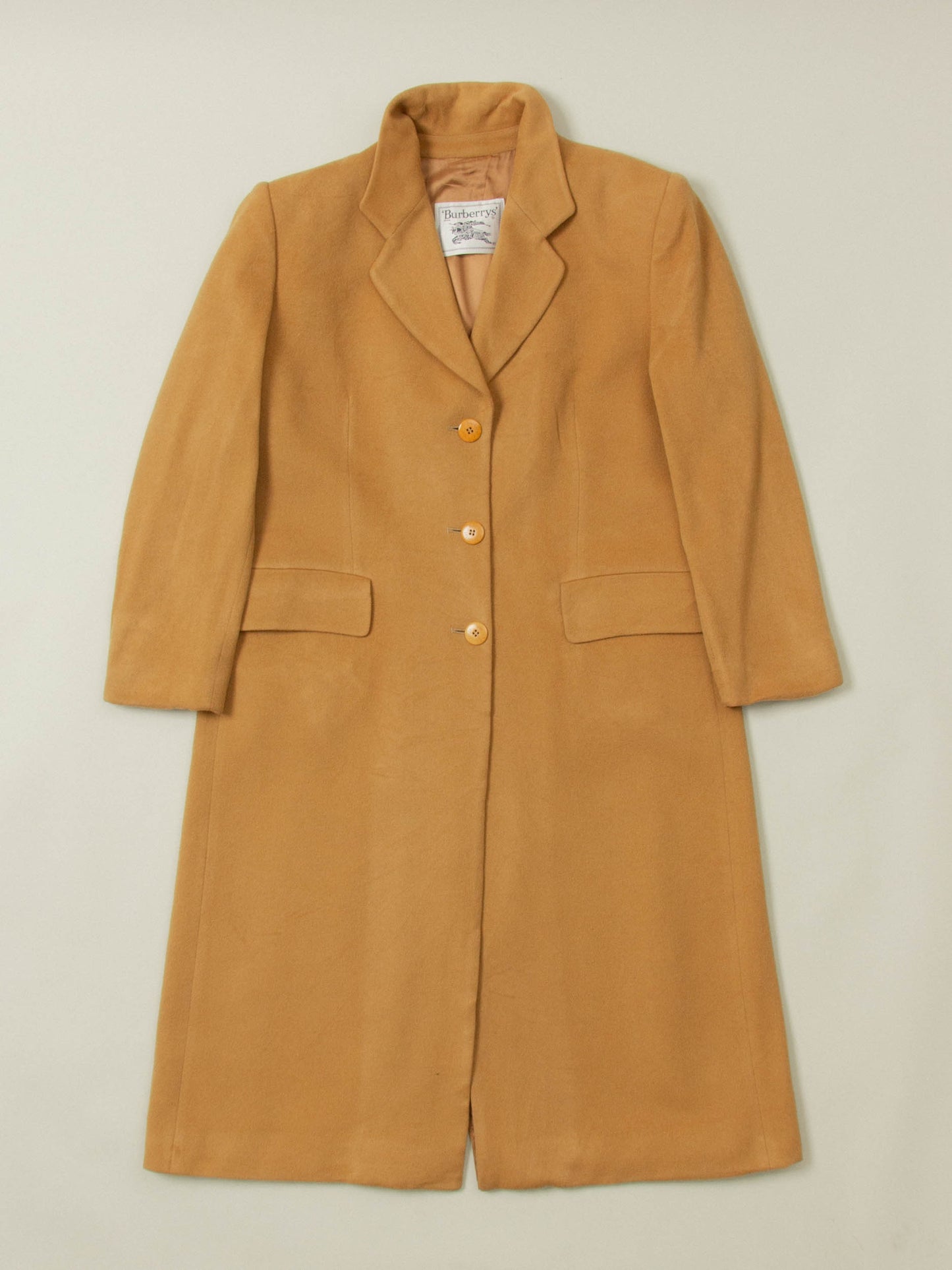 Vtg 1980s Burberry Wool Coat - Made in Spain (Women's M)