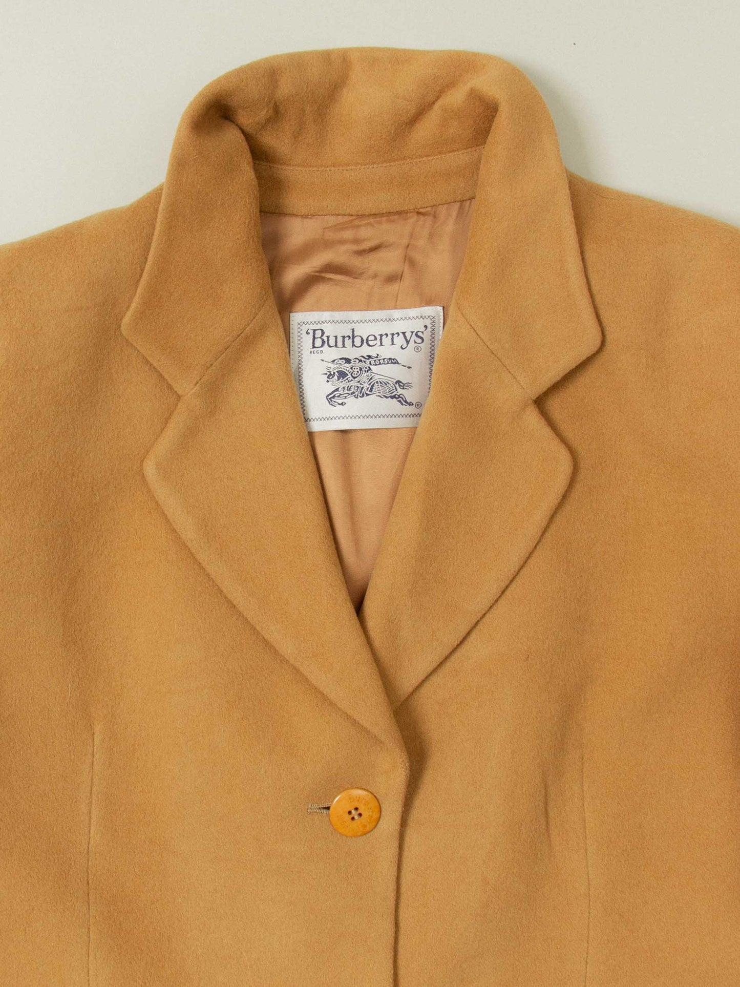 Vtg 1980s Burberry Wool Coat - Made in Spain (Women's M)