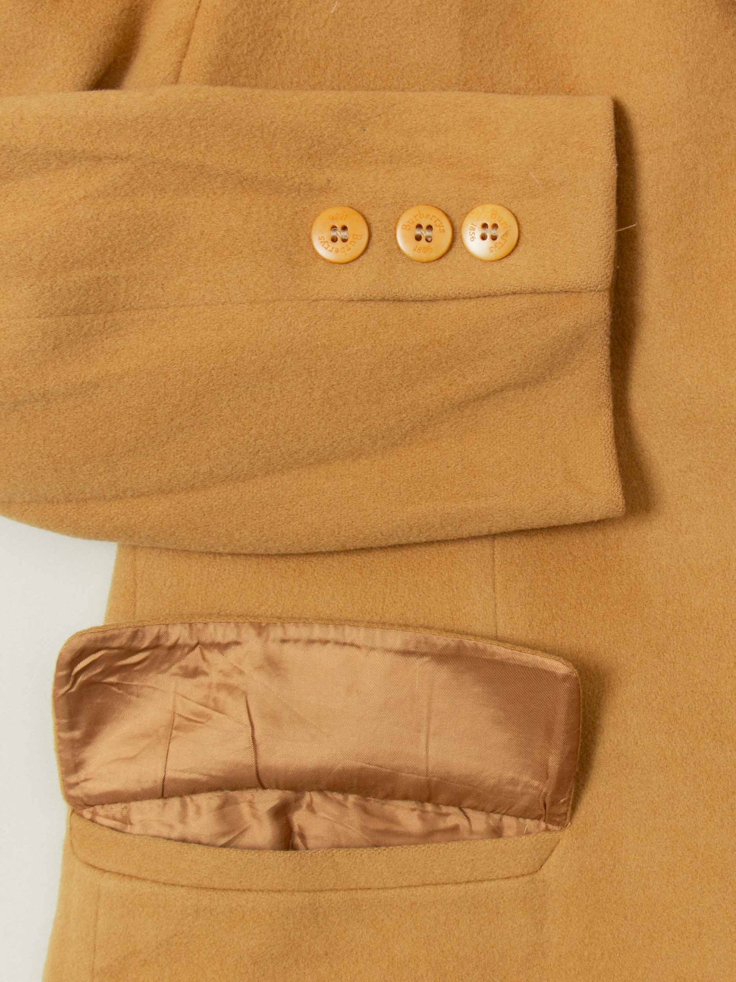 Vtg 1980s Burberry Wool Coat - Made in Spain (Women's M)