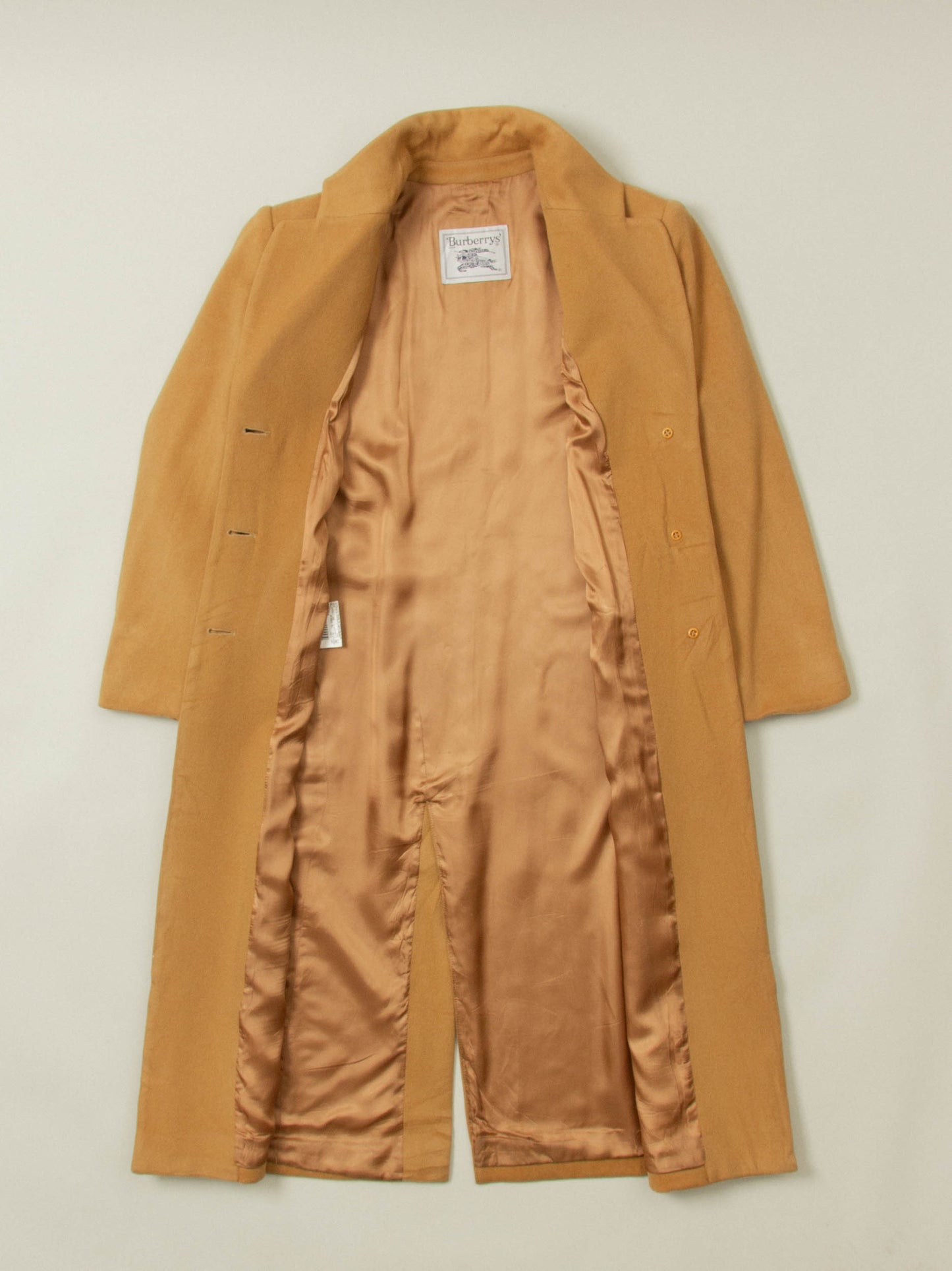 Vtg 1980s Burberry Wool Coat - Made in Spain (Women's M)