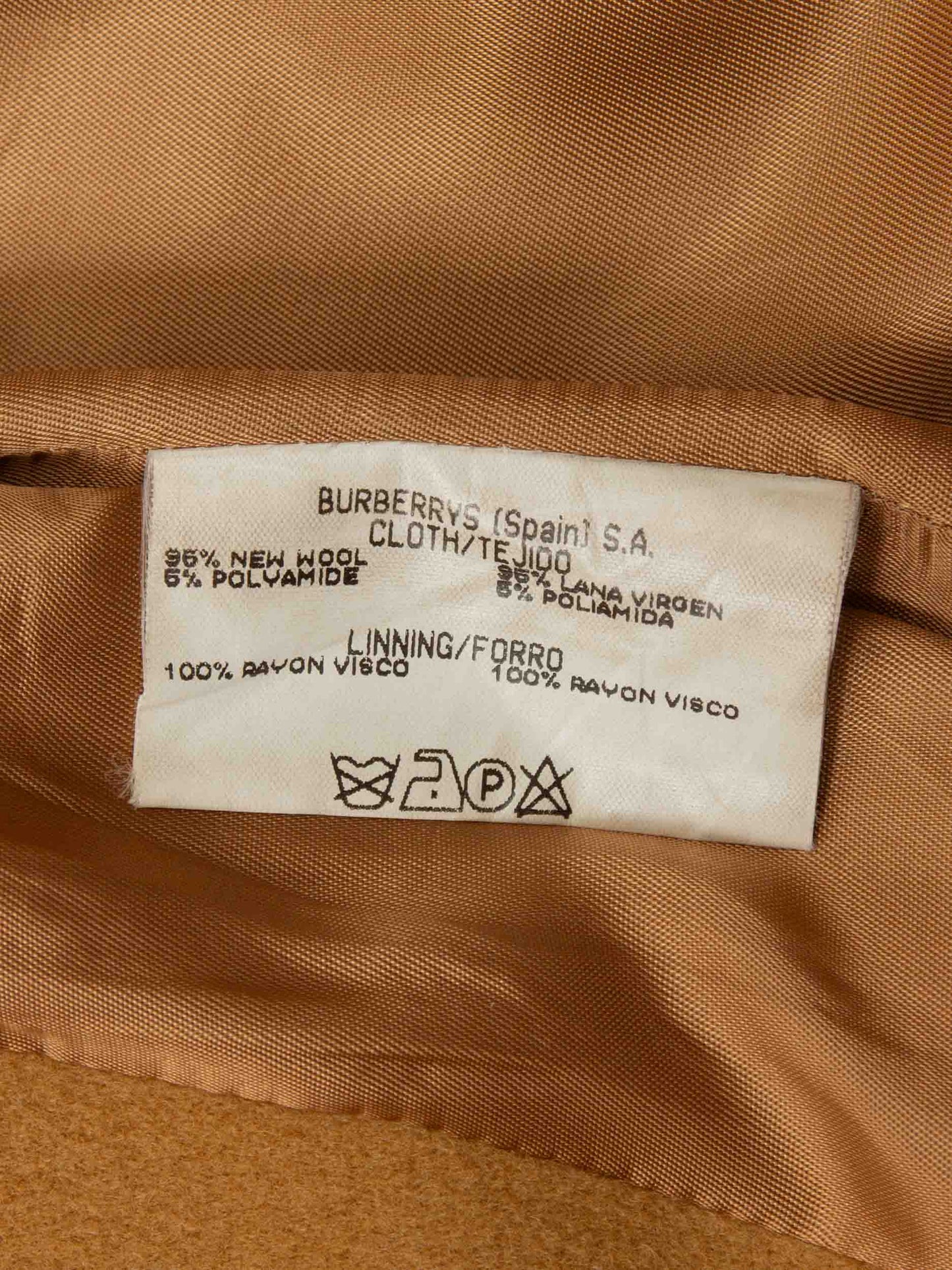 Vtg 1980s Burberry Wool Coat - Made in Spain (Women's M)