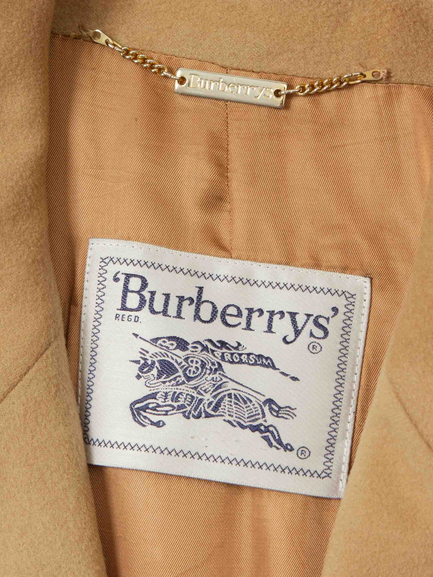 Vtg 1980s Burberry Wool Coat - Made in Spain (Women's L)