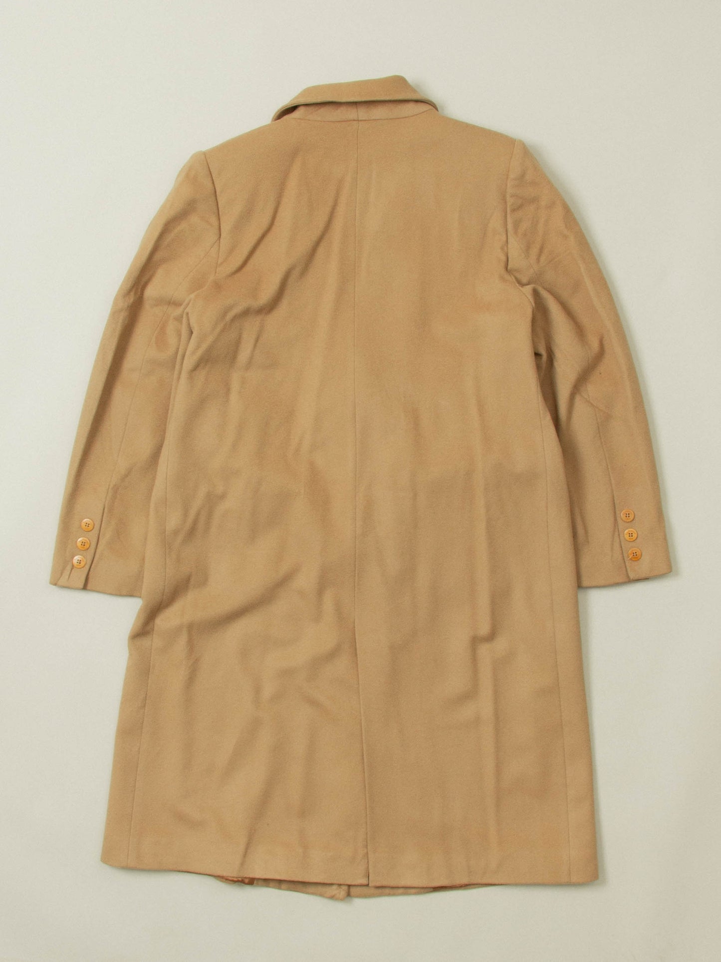 Vtg 1980s Burberry Wool Coat - Made in Spain (Women's L)