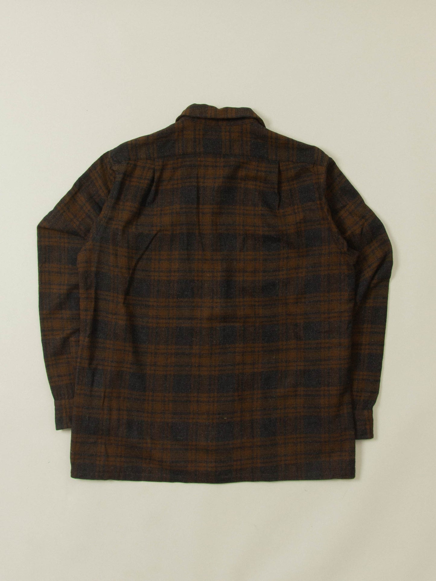 Vtg 1960s Pendleton Plaid Wool Shirt – Made in USA (XL)