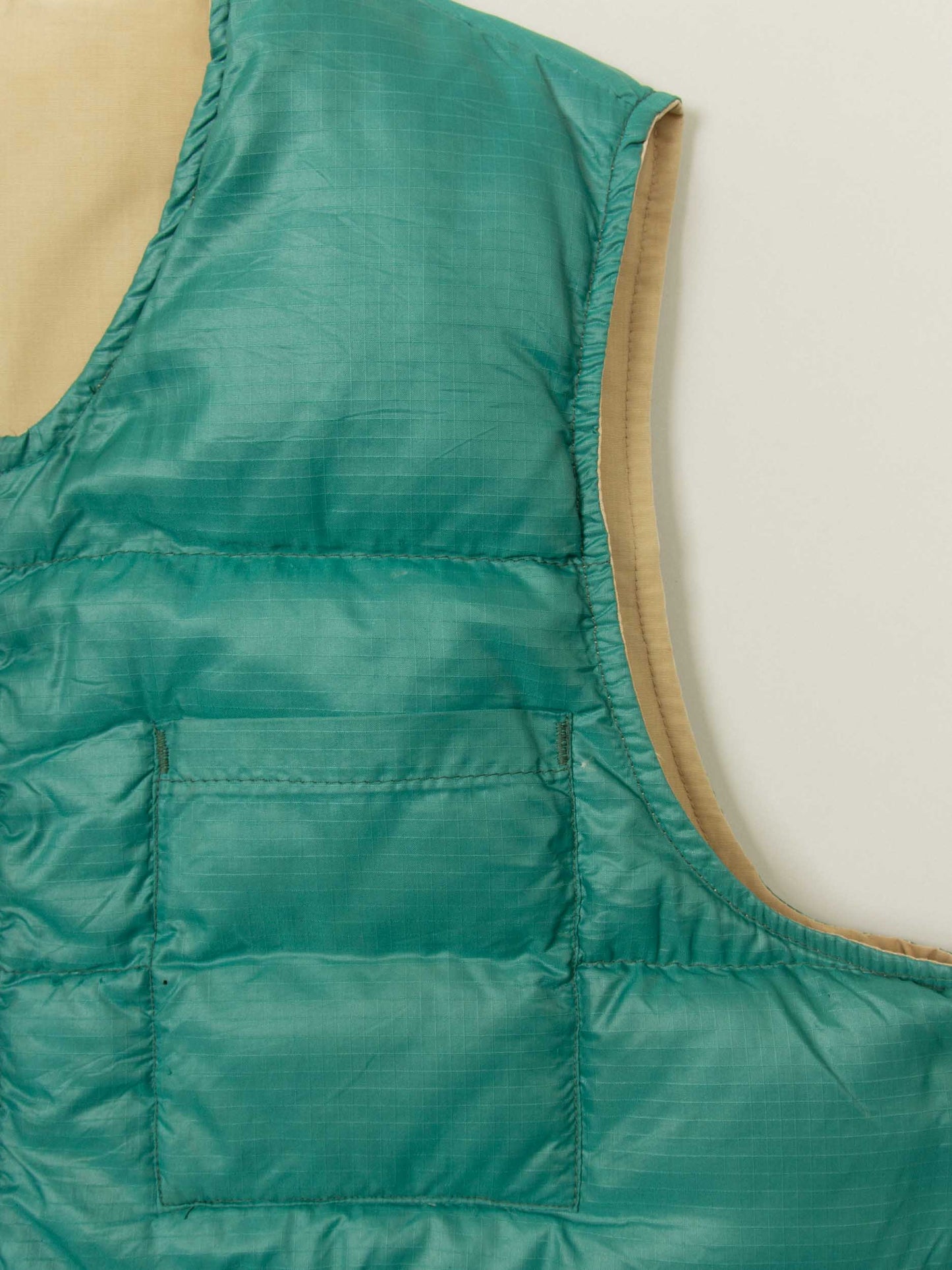 Vtg 1970s Reversible Eddie Bauer Down Vest - Made in USA (L)
