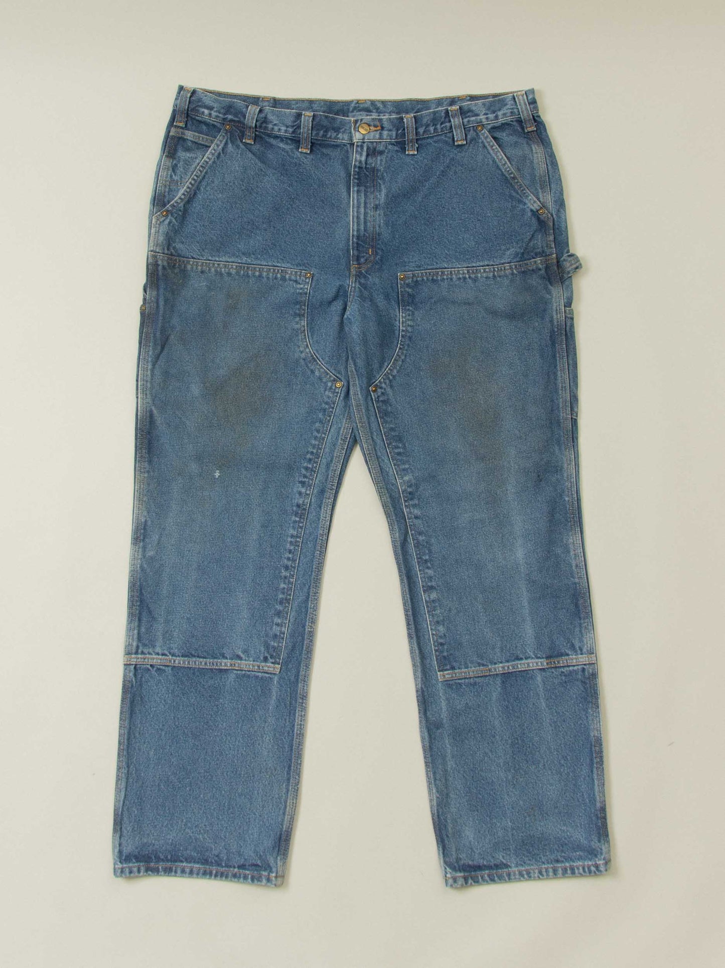 Vtg 1990s Double Knee Carhartt Jeans (44x32)