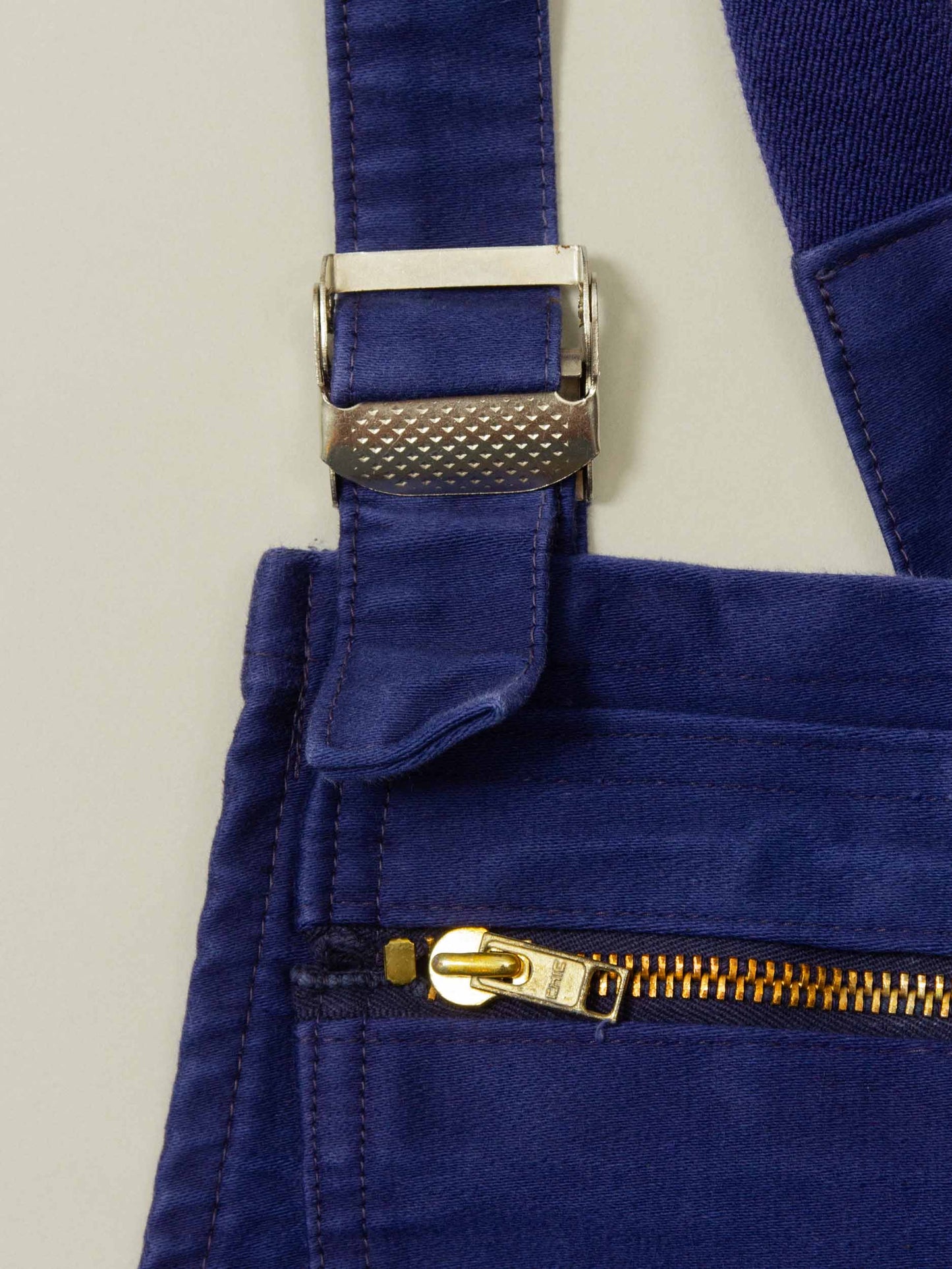 Vtg 1970s Workwear Moleskin Overalls (XS/S)