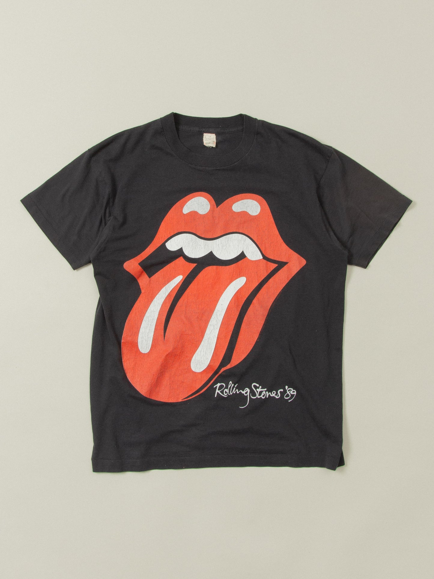 Vtg 1989 Rolling Stones Canada Tour Single Stitch Tee (M)
