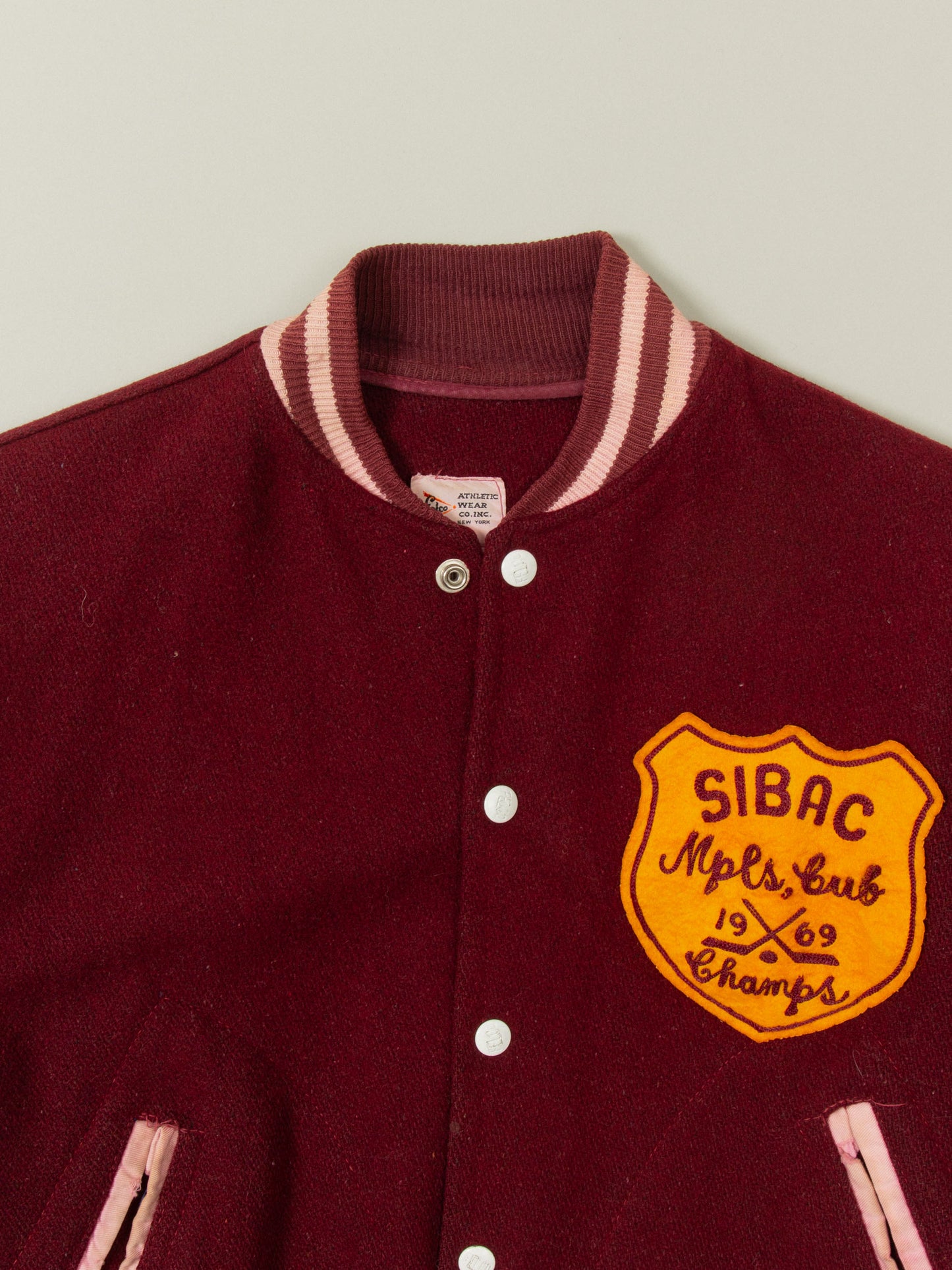 Vtg 1960s Varsity Hockey Jacket - Made in USA (S)