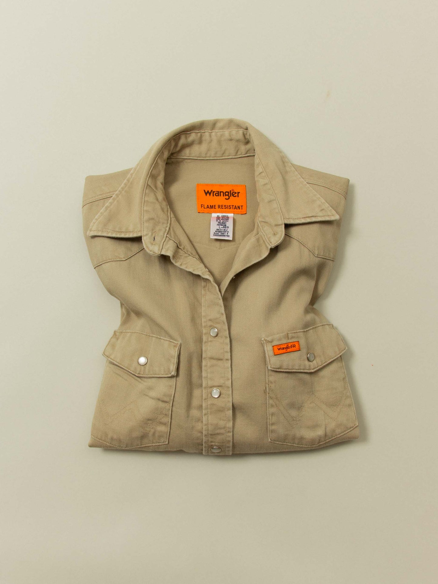 Vtg Wrangler Flame Resistant Western Shirt (L)