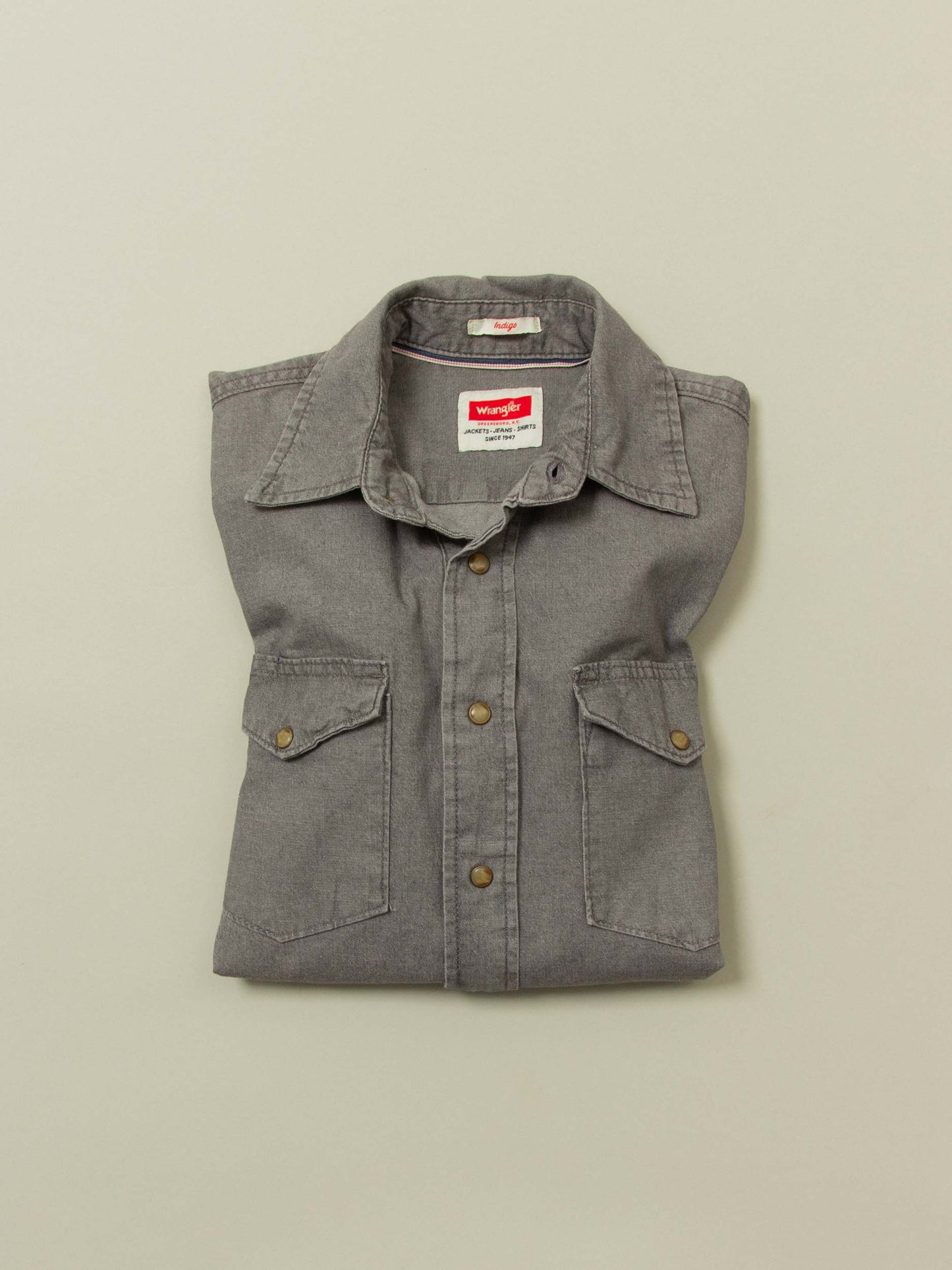 Vtg Wrangler Denim Shirt (S/M)