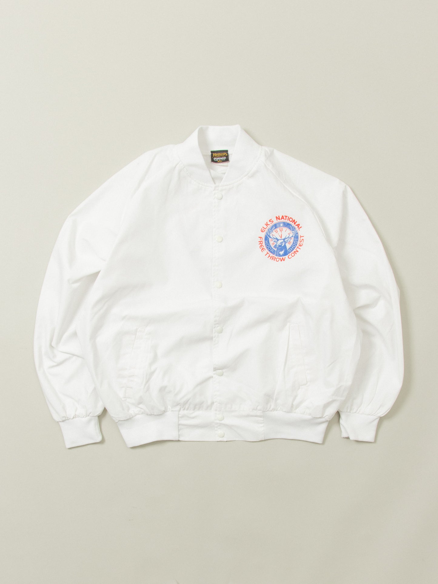 Vtg 1980s Basketball Bomber Jacket - Made in USA (XXL)