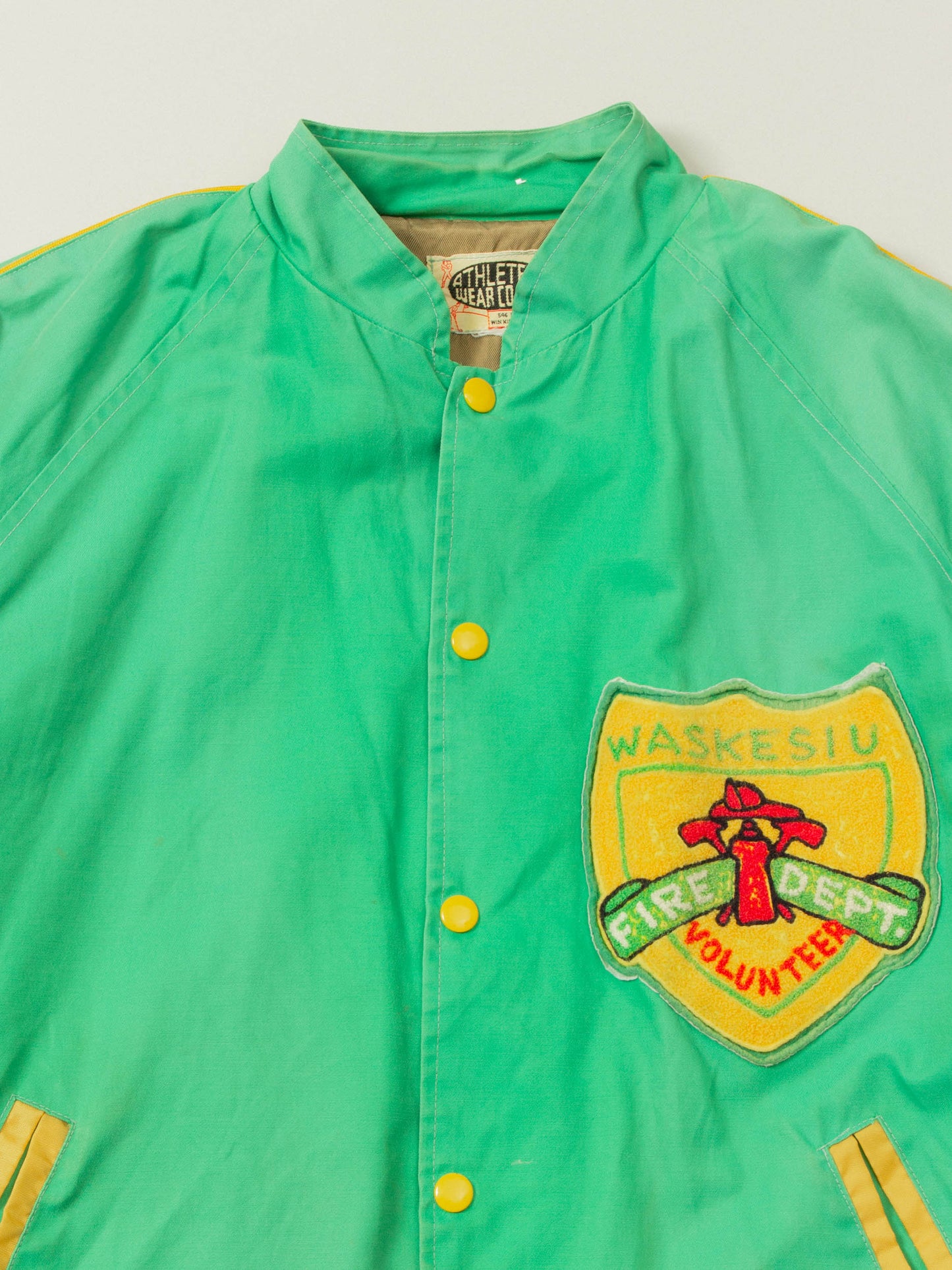 Vtg 1960s Waskesiu Fire Department Jacket - Made in Canada (M)