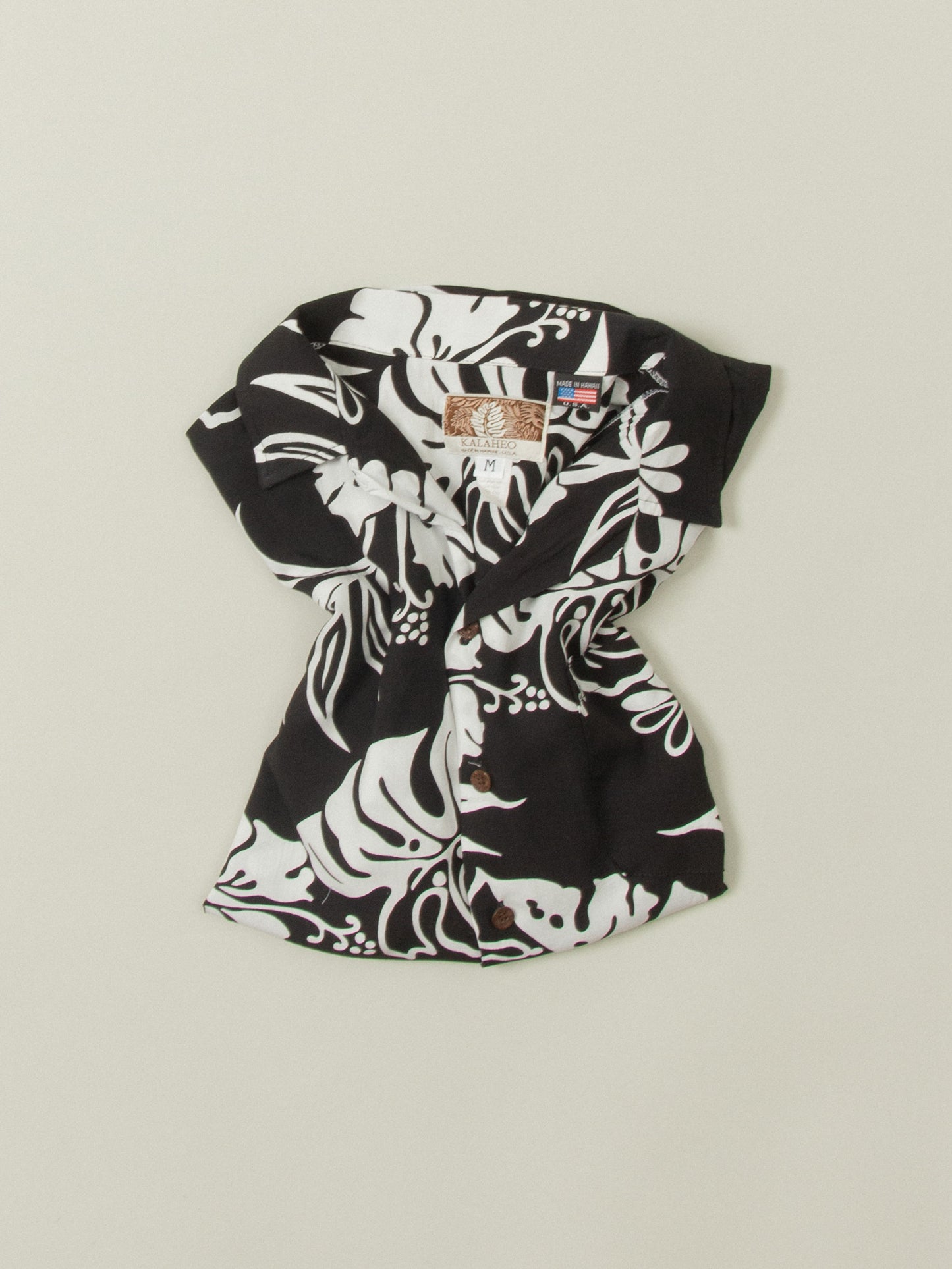Vtg 1990s Hawaiian Shirt - Made in USA (M)