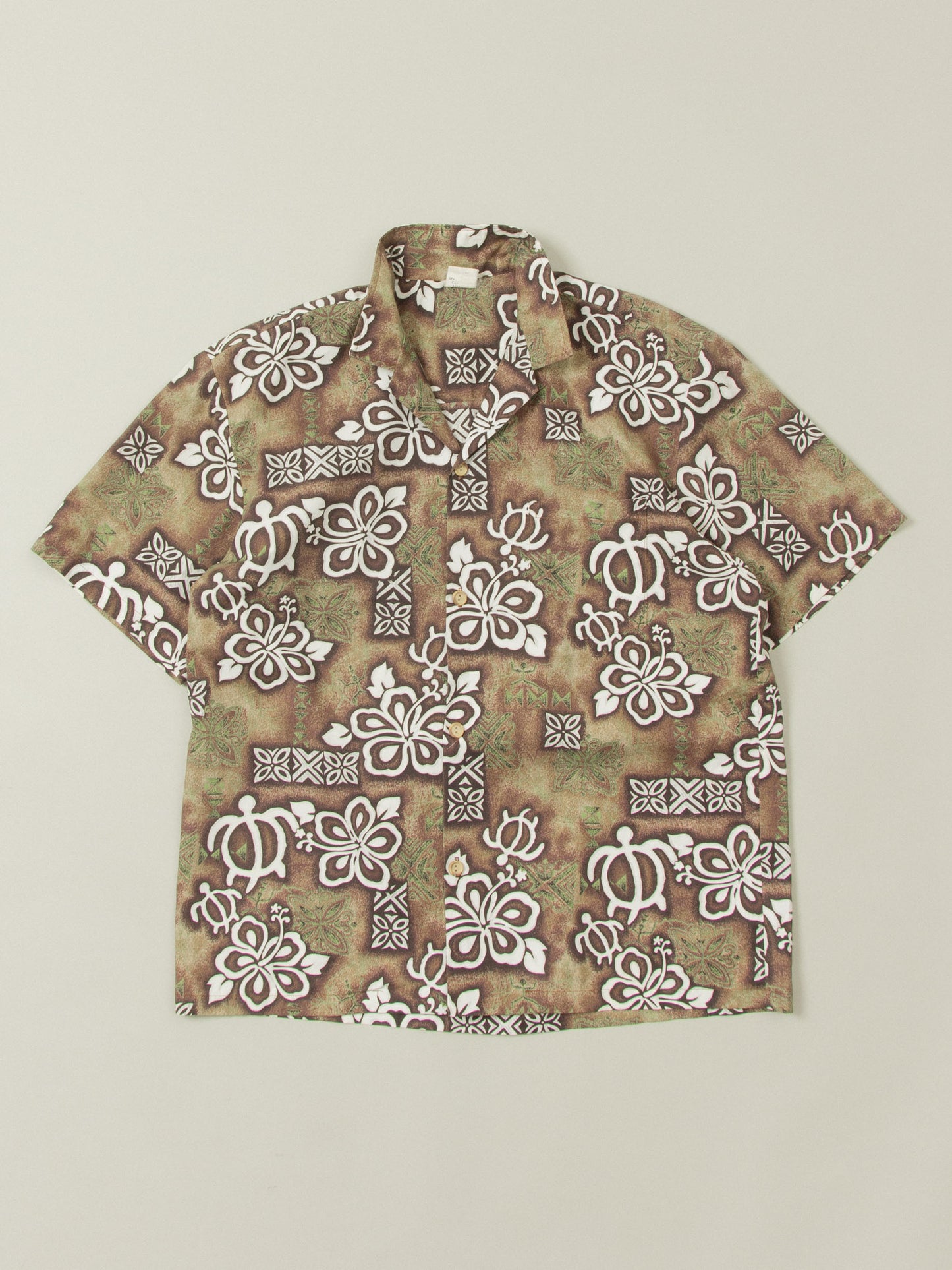 Vtg 1980s Hawaiian Shirt - Made in USA (L)