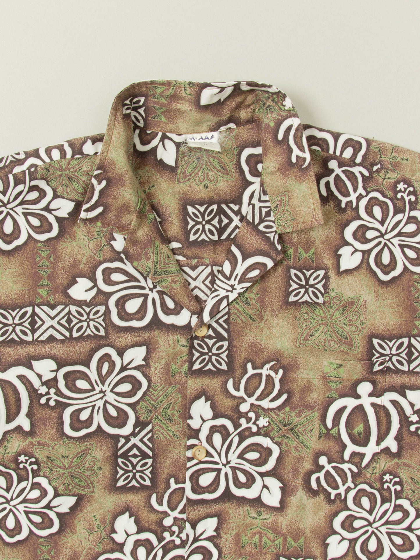 Vtg 1980s Hawaiian Shirt - Made in USA (L)