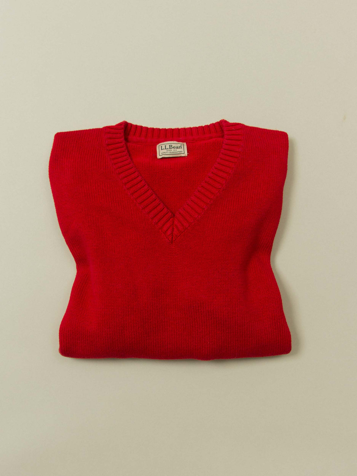 Vtg L.L. Bean V-Neck Sweater (L)