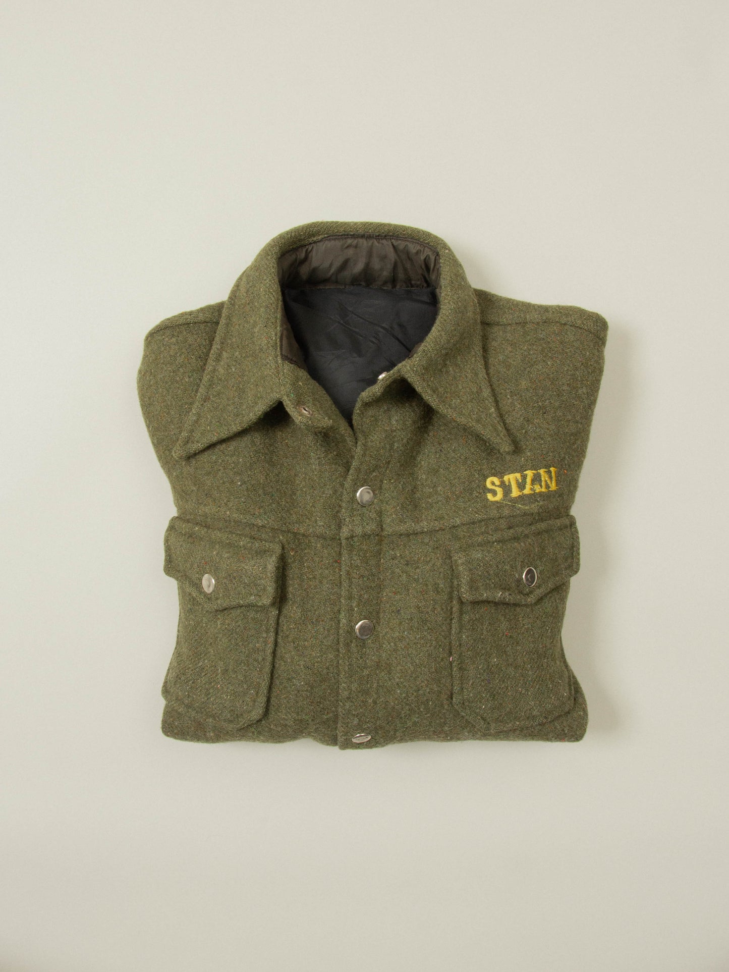 Vtg 1980s Lined Wool Shirt (S/M)