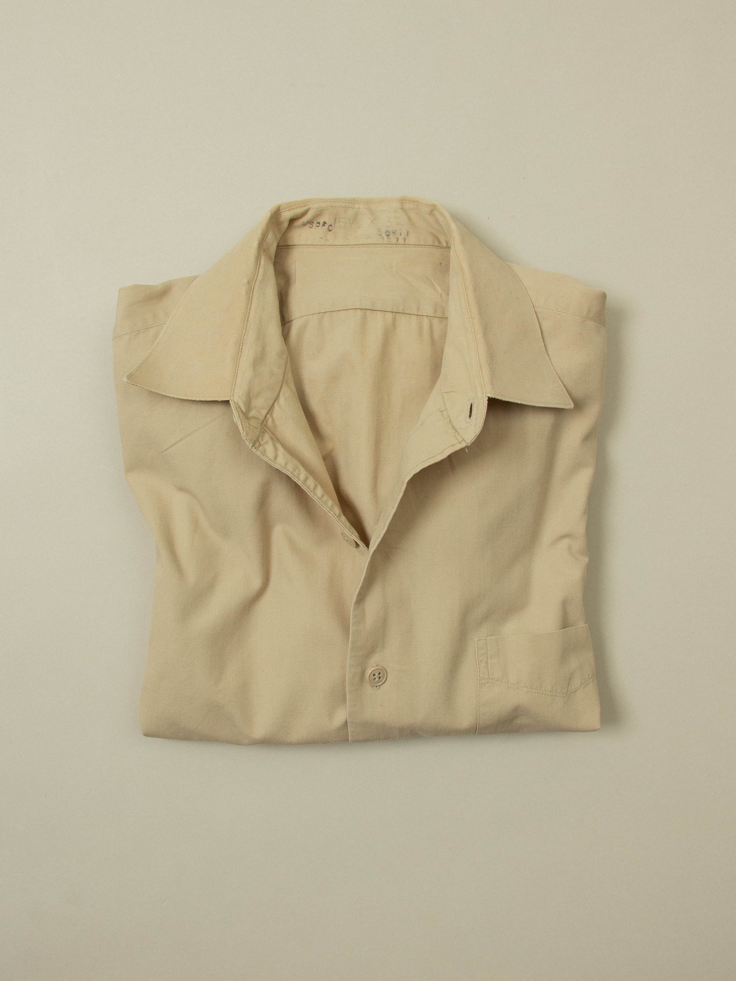 Vtg 1960s US Army Khaki Shirt (S/M)