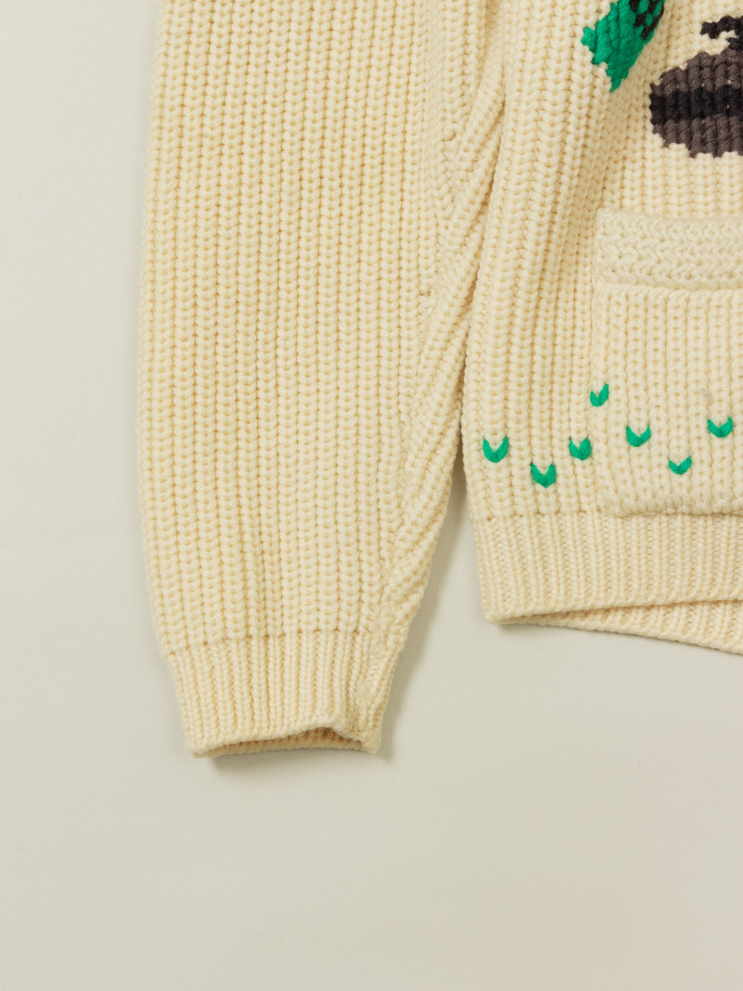 Vtg 1970s Curling Cowichan Wool Cardigan - Made in Canada (M)