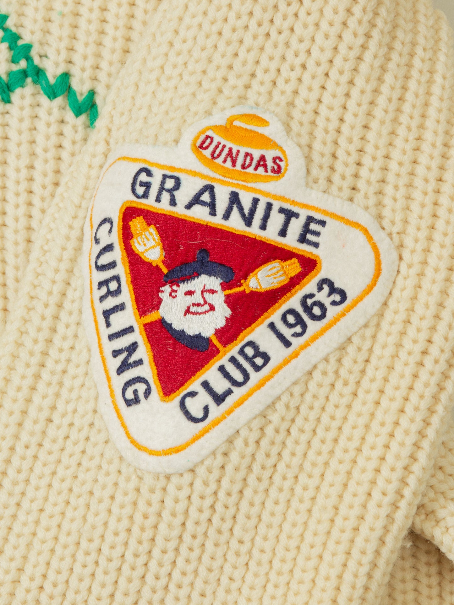 Vtg 1970s Curling Cowichan Wool Cardigan - Made in Canada (M)